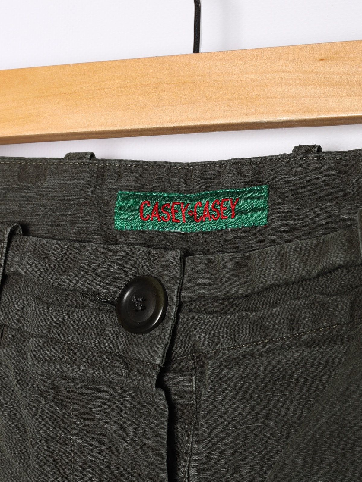 Casey Casey Casey Casey Bee Pants Washed Olive Khaki Trousers Pantalon Size 27" / US 4 / IT 40 - 7 Thumbnail