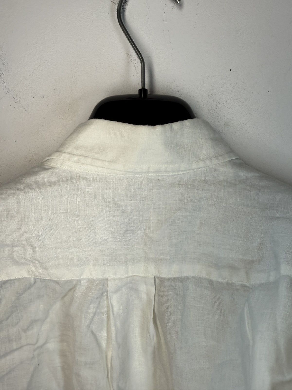 Yves Saint Laurent 100% Linen YSL Shirt White Button Up Size US L / EU 52-54 / 3 - 13 Thumbnail