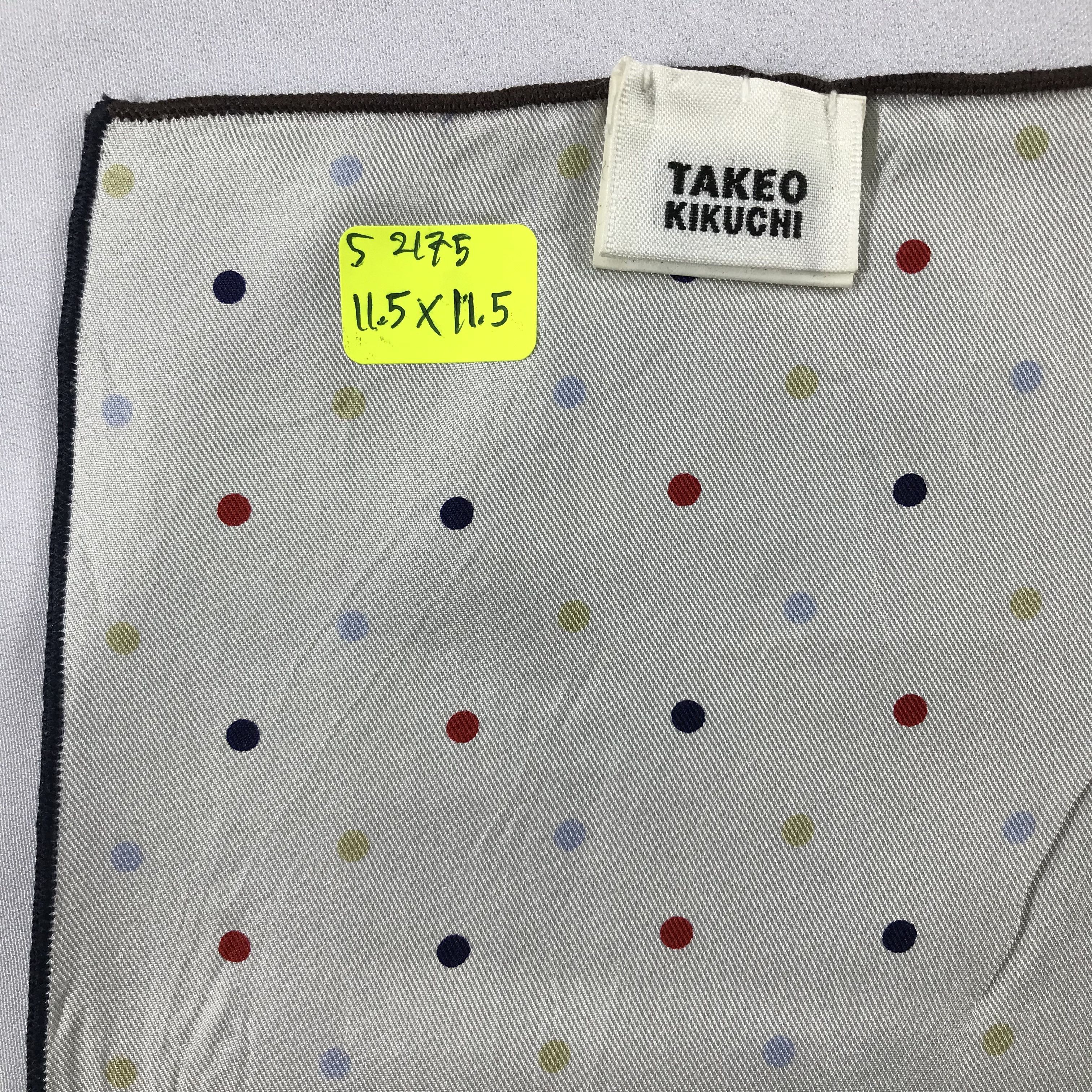 Takeo Kikuchi × Vintage Takeo Kikuchi Bandana / Handkerchief / Neckerchief - S2175 Size ONE SIZE - 5 Thumbnail