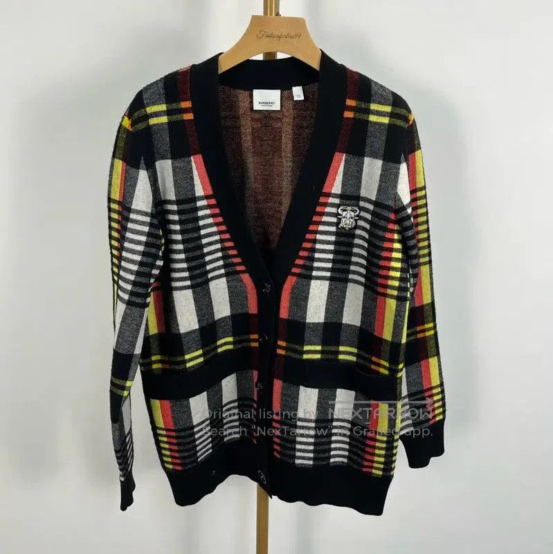 Burberry Burberry Multicolored Wool Cardigan for Women. Size XS / US 0-2 / IT 36-38 - 1 Thumbnail