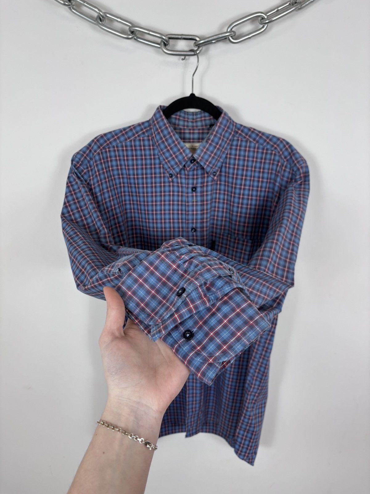Avirex Vintage Avirex USA Checkered Army Military Long Sleeve Shirt Size US L / EU 52-54 / 3 - 11 Thumbnail