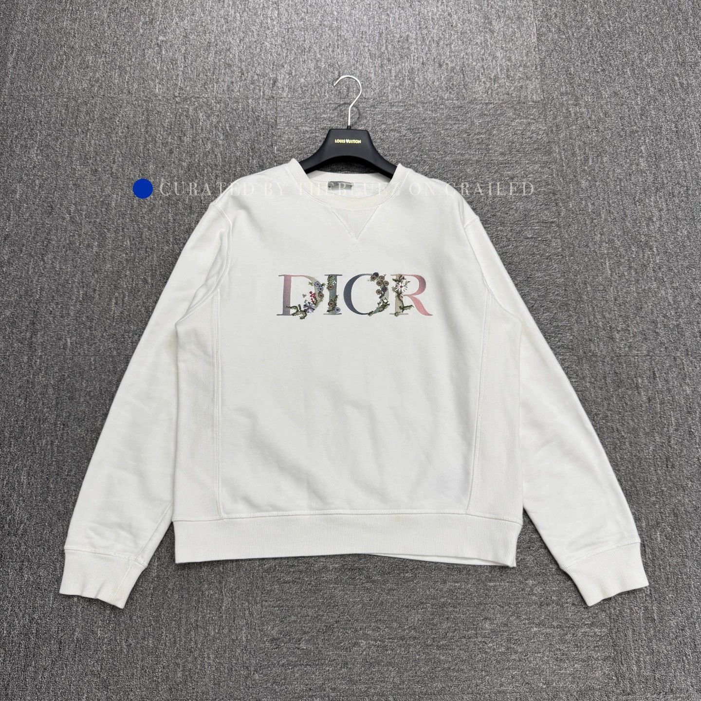 Dior Floral Embroidered White Hoodie Size US M / EU 48-50 / 2 - 1 Thumbnail