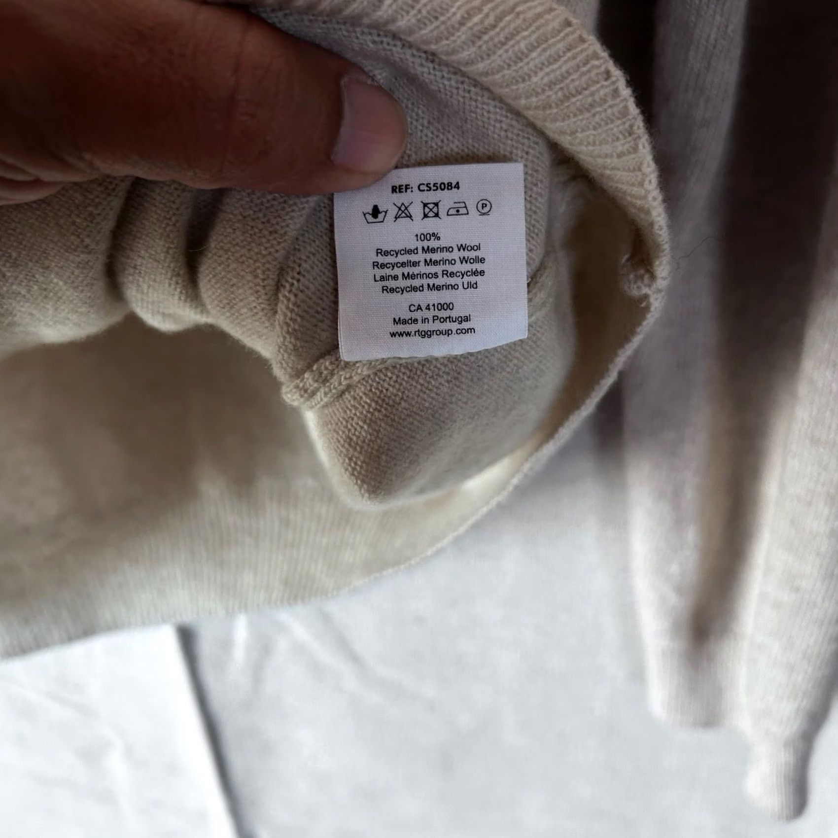 Colorful Standard Colorful Standard Recycled Merino Wool Crewneck Sweater Beige CS5084 Mens L Size US L / EU 52-54 / 3 - 7 Thumbnail