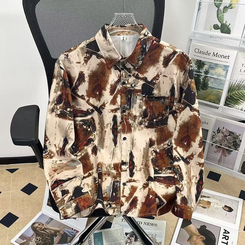 Vintage Vintage Art Graffiti Print Long Sleeve Shirt Size M Size US M / EU 48-50 / 2 - 1 Thumbnail