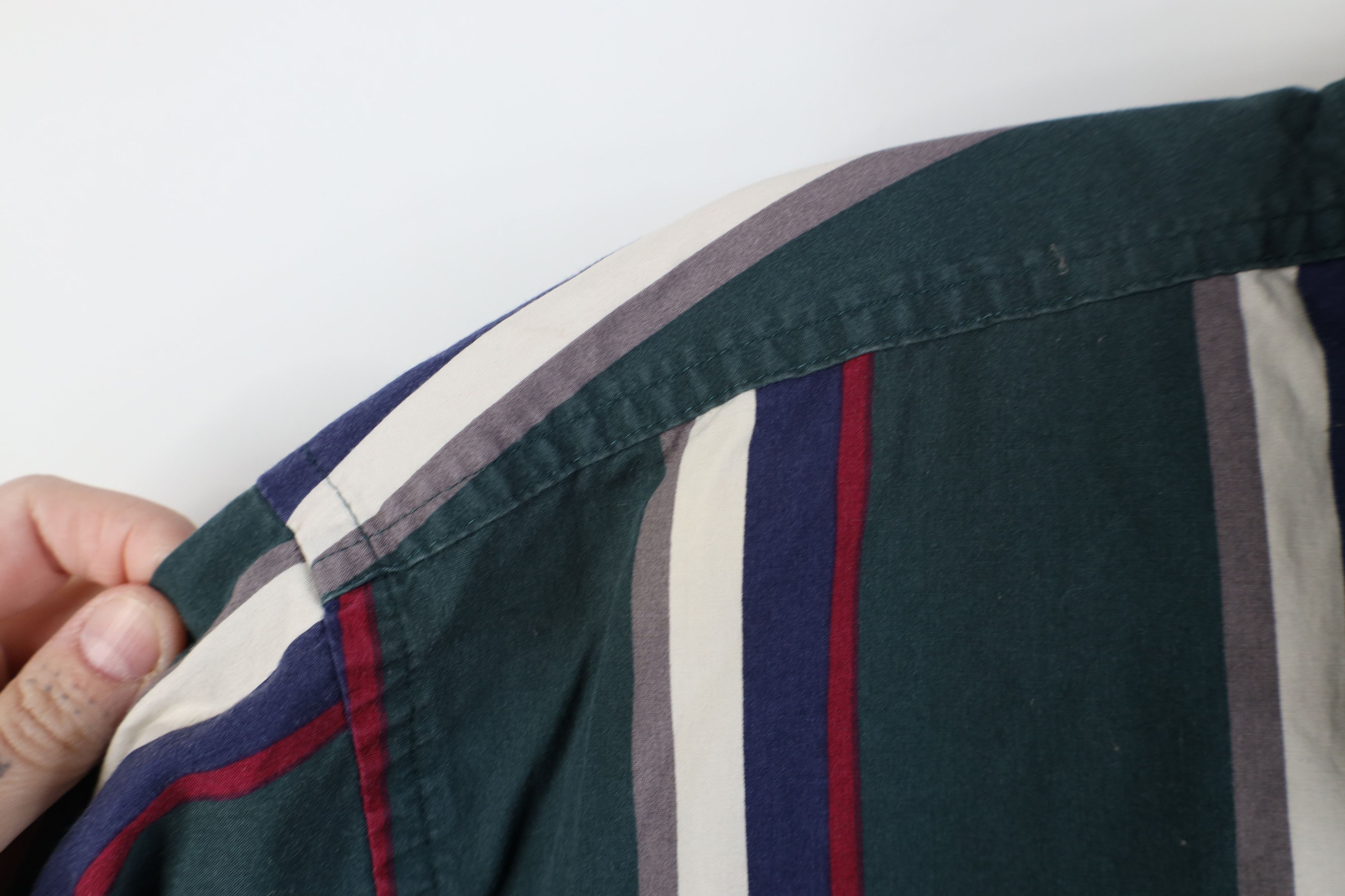 Vintage Vintage 90s Streetwear Block Collared Button Down Shirt Size US XL / EU 56 / 4 - 7 Thumbnail