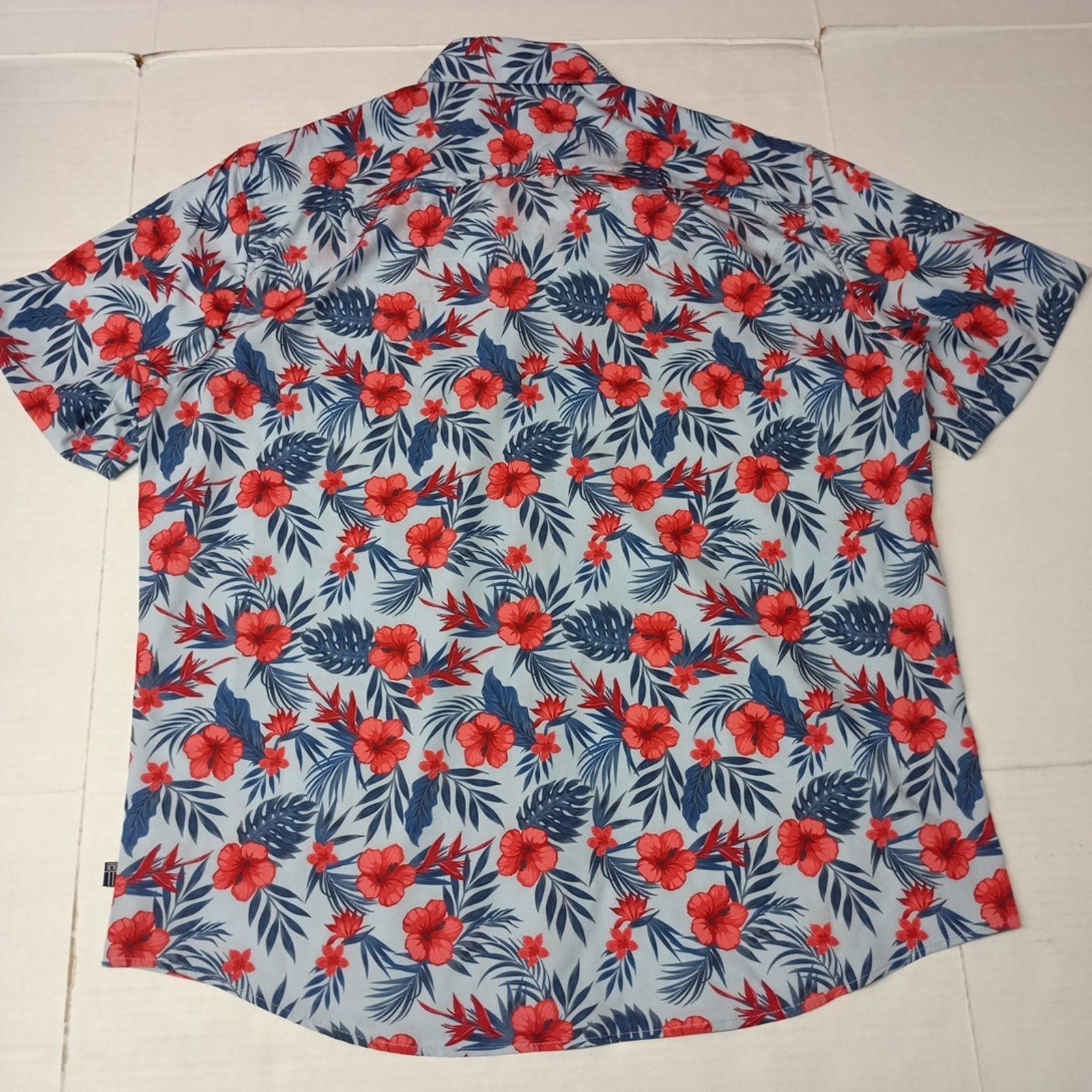 Chaps Chaps Everyday Performance Shirt Men's Size XL Blue Floral Size US XL / EU 56 / 4 - 8 Thumbnail