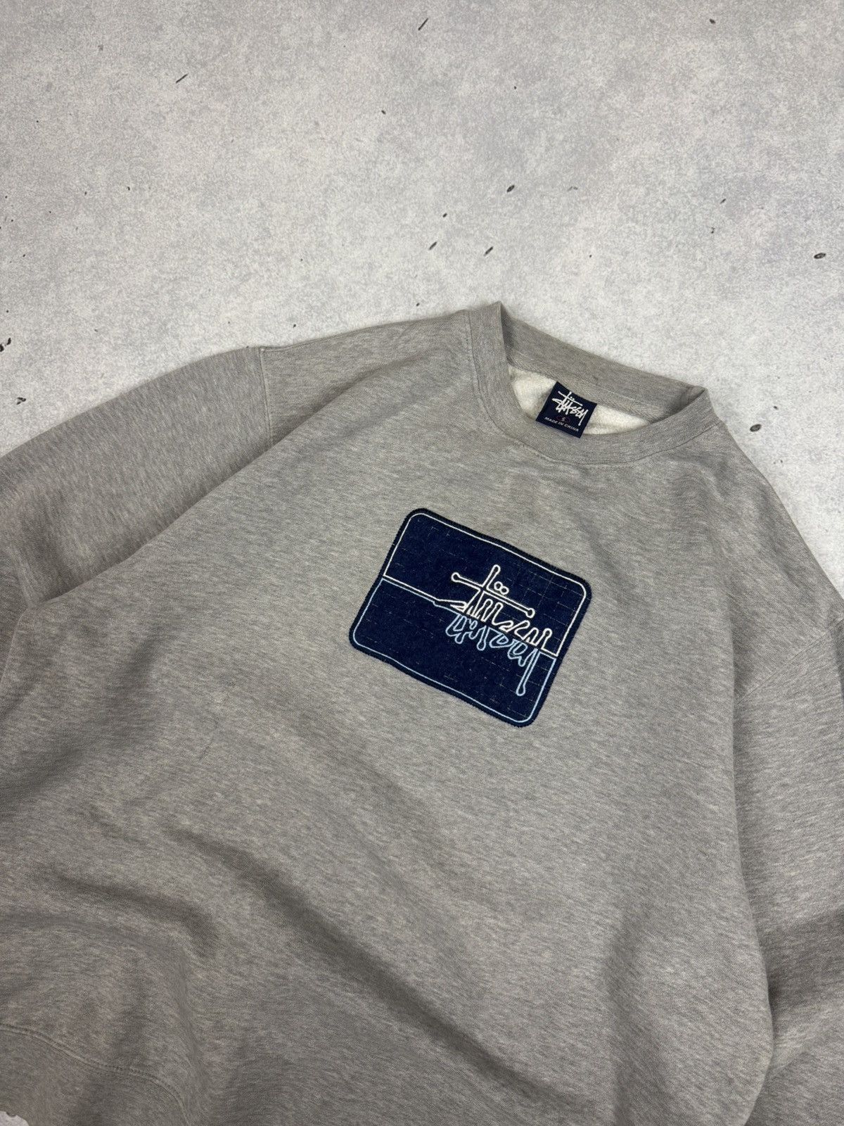 Stussy 90s Stussy Center Logo Oversized Sweatshirt Size US S / EU 44-46 / 1 - 7 Thumbnail