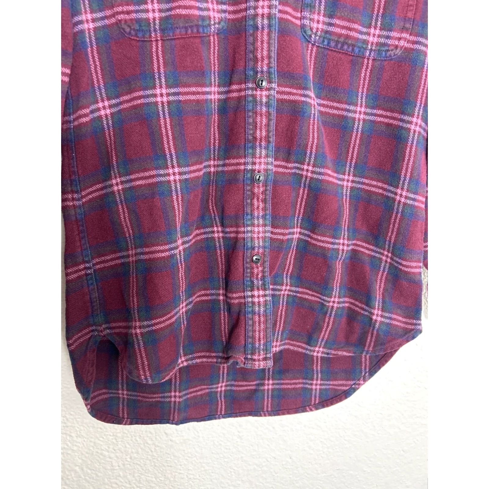 Madewell Madewell Womens Red Flannel Ex-Boyfriend Shirt Plaid Top XS Long Sleeve Button-Up Casual Classic 100% Cotton Womens Regular Size XS Red Flannel Shirt Size XS / US 0-2 / IT 36-38 - 5 Thumbnail