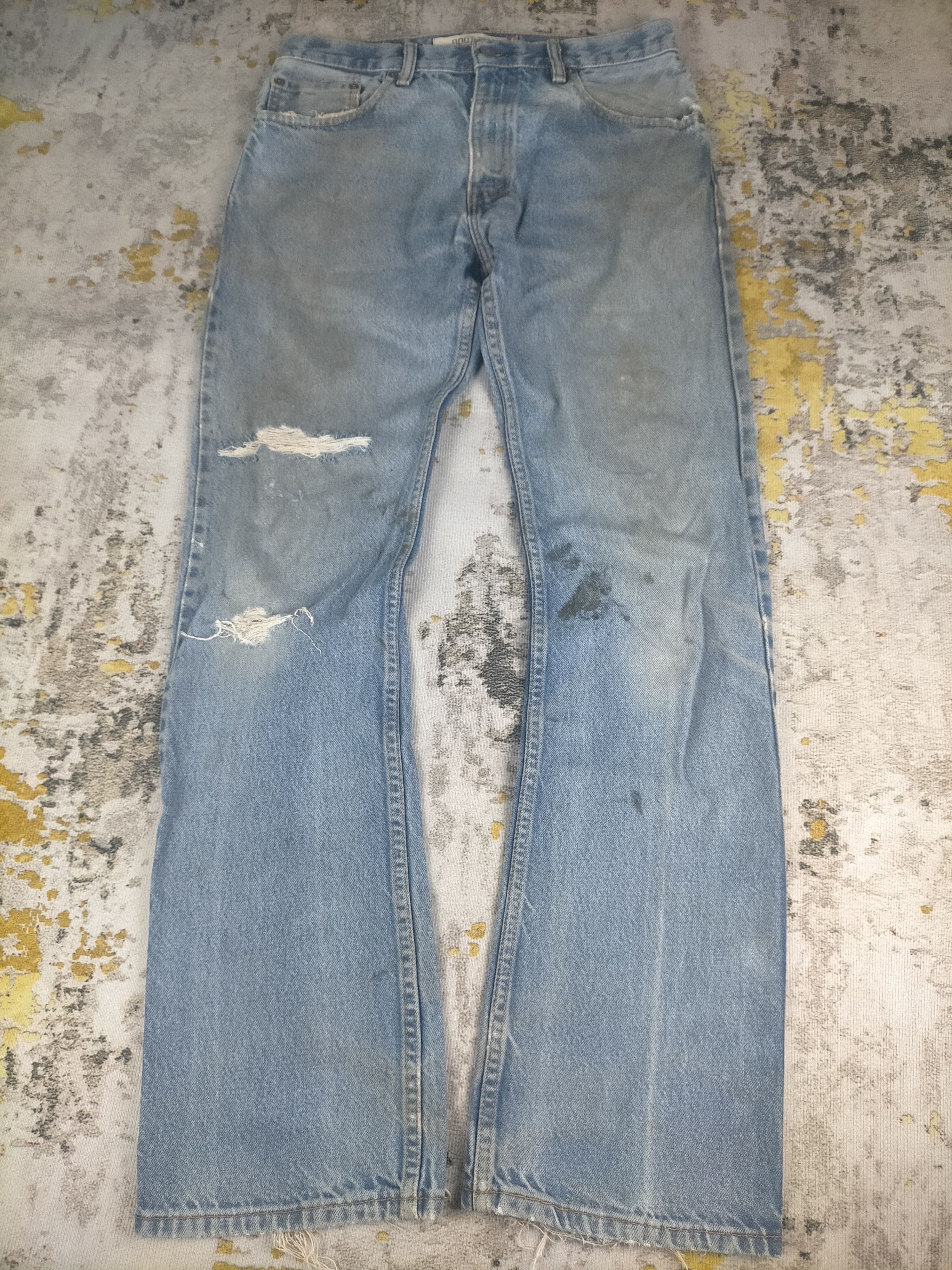 🔥 Vintage Levis 517 Flared Ripped Distressed Jeans