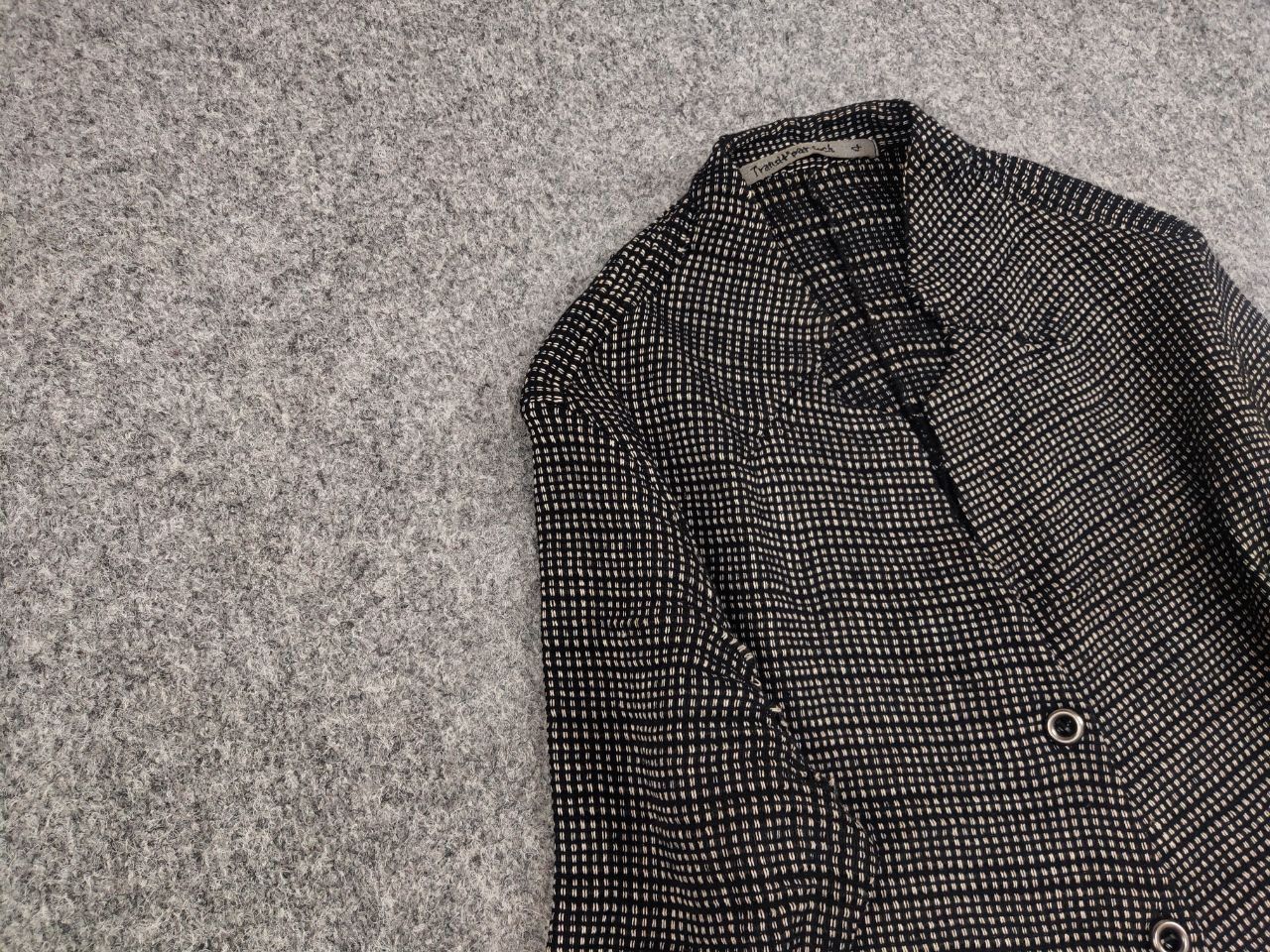 Transit Transit Par Such design Classic Black Knit Blazer Jacket Size M / US 6-8 / IT 42-44 - 7 Thumbnail