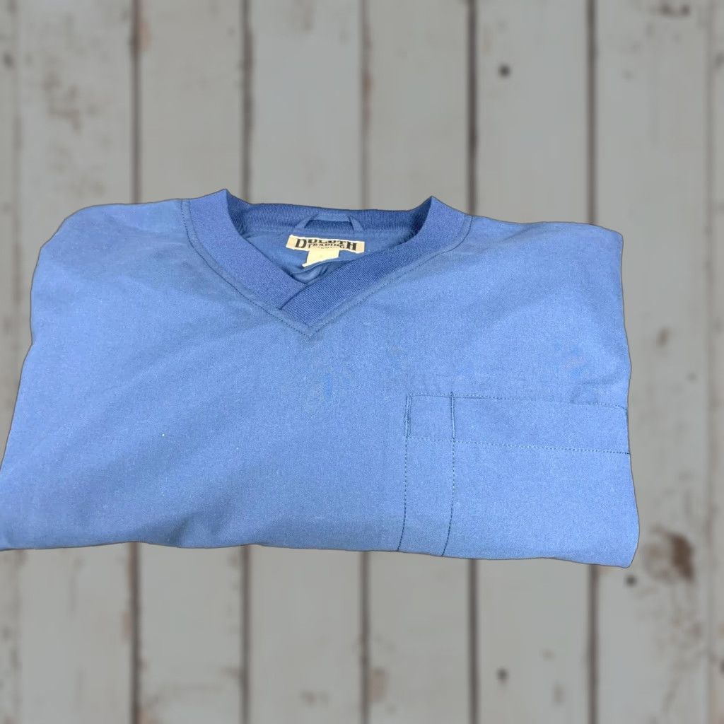 Duluth Trading Company Duluth Trading Company V Neck Pullover Wind Jacket Blue Men's XL Polyester Size US XL / EU 56 / 4 - 1 Thumbnail