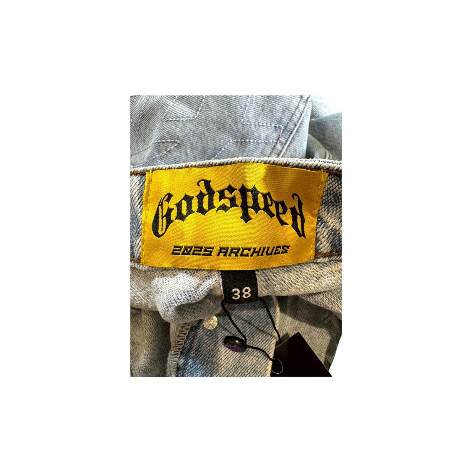 Godspeed Godspeed "OG Logo Flared" Light Wash Jeans Size US 38 / EU 54 - 4 Thumbnail