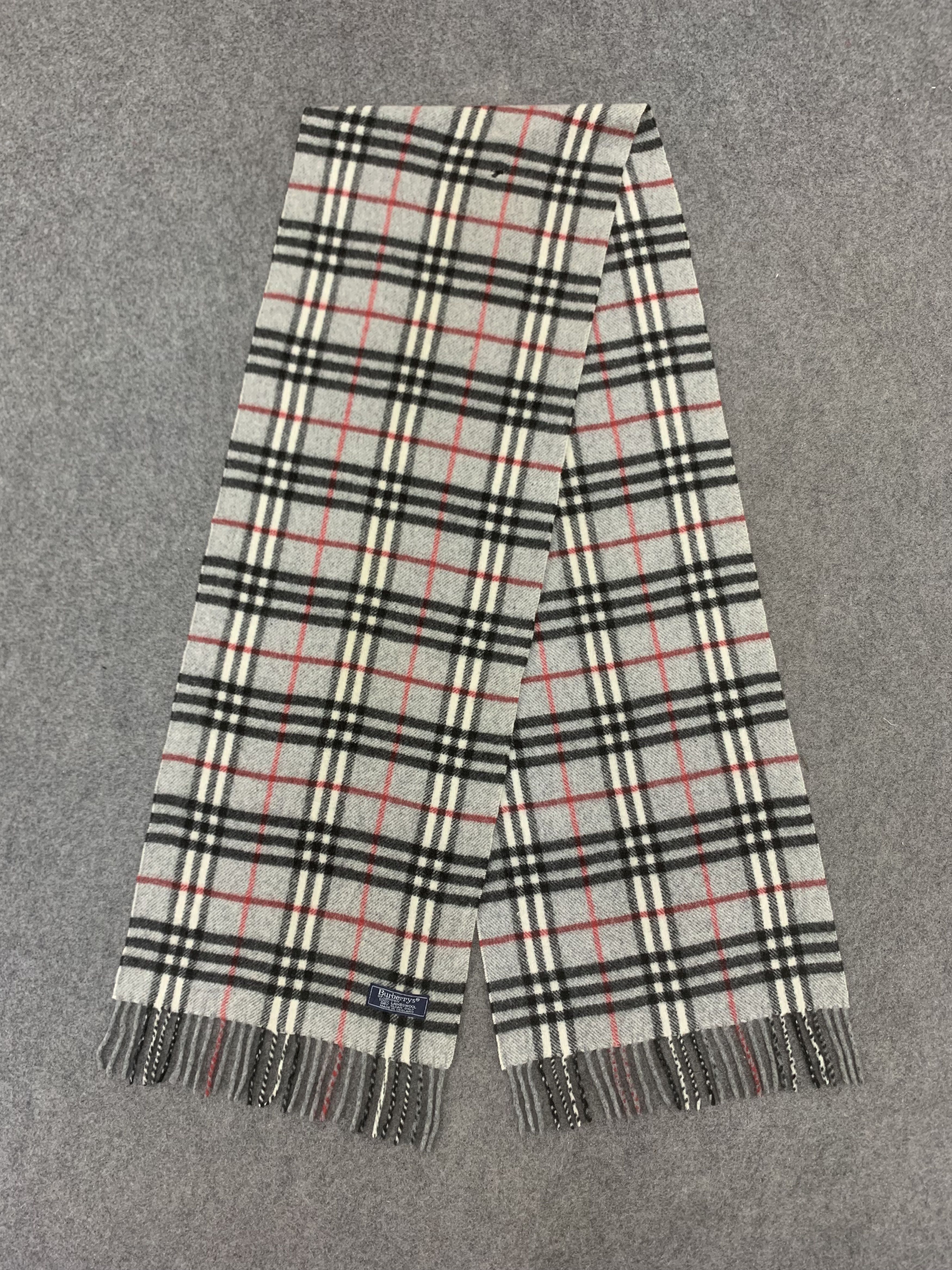Burberry Burberrys Scarf Wool Muffler Neck Wrap BL9130 Size ONE SIZE - 3 Thumbnail