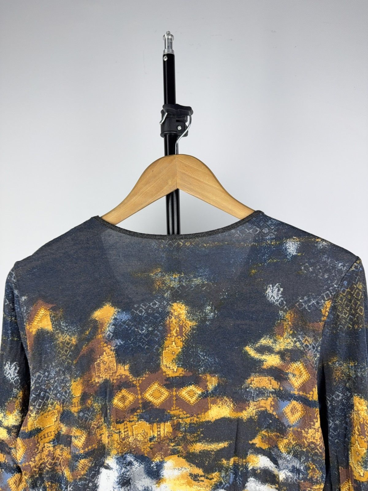 Other Psychedelic Mesh Top – Gaultier Style Abstract Grunge Print Size M / US 6-8 / IT 42-44 - 4 Thumbnail