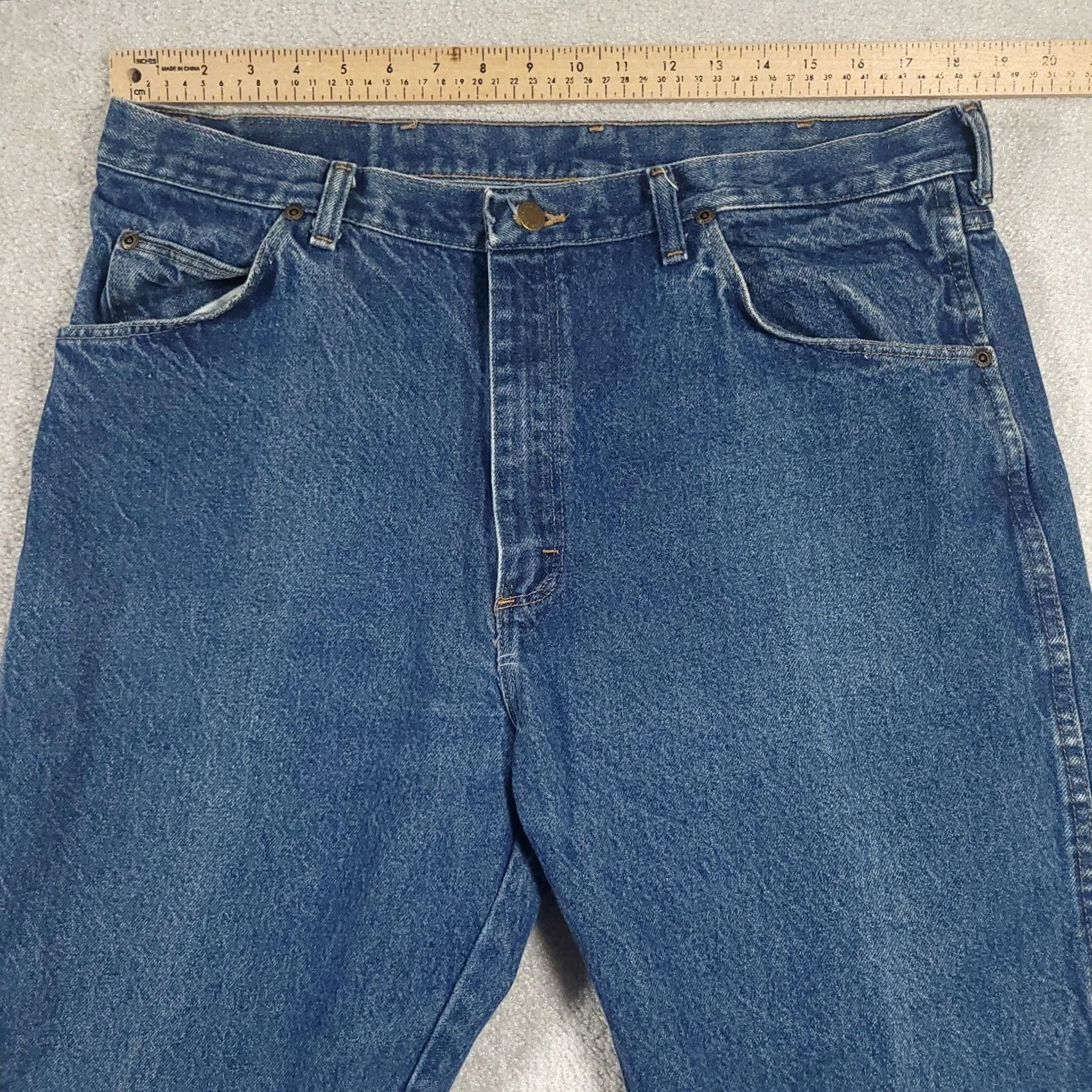 Wrangler Wrangler Rugged Wear Jeans Men's Blue Size 38x29 Straight Leg Classic Fit Denim Size US 38 / EU 54 - 5 Thumbnail