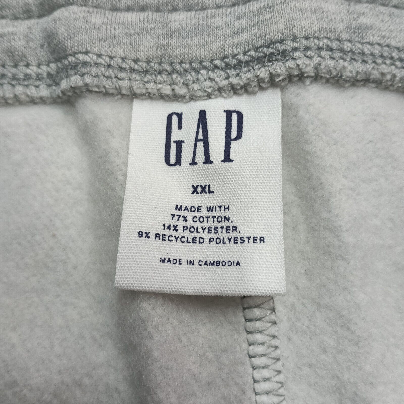 Gap Gap Fleece Joggers Men's 2XL Gray Logo Spellout Sweatpants Size US 44 / EU 60 - 5 Thumbnail