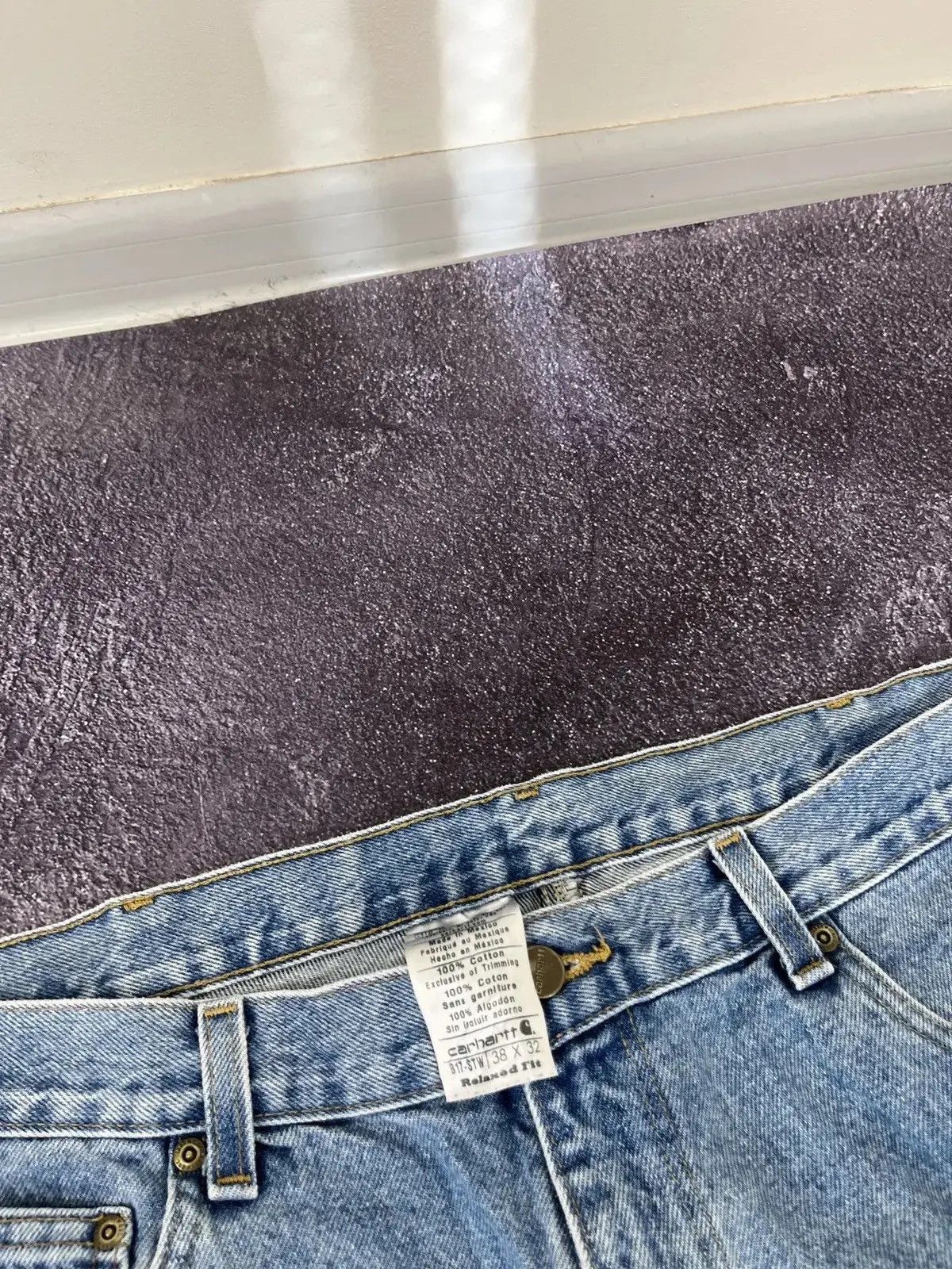 Carhartt Vintage 90s Carhartt Blue Work American Hype Denim Jeans Size US 38 / EU 54 - 10 Thumbnail