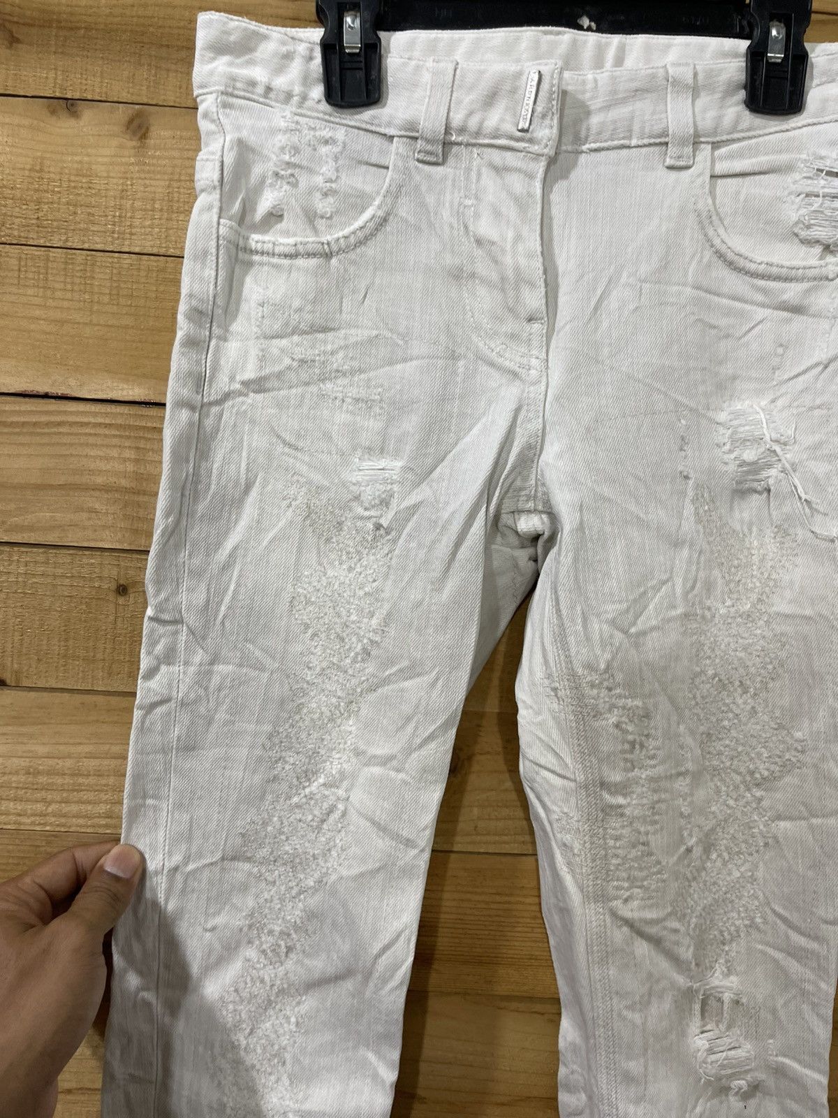 Givenchy Vintage givenchy design distressed skinny jeans Size 27" / US 4 / IT 40 - 4 Thumbnail