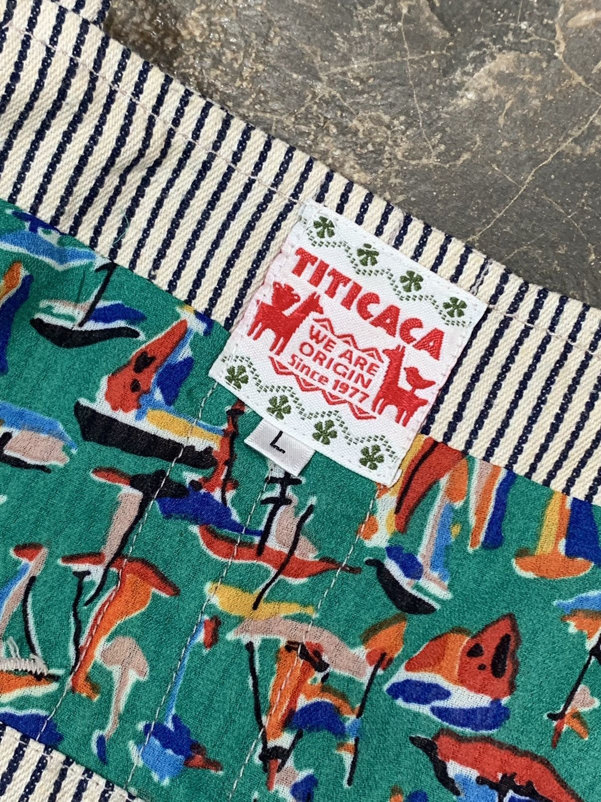 Japanese Brand Titicaca hikori overall pants Size 33" - 6 Thumbnail