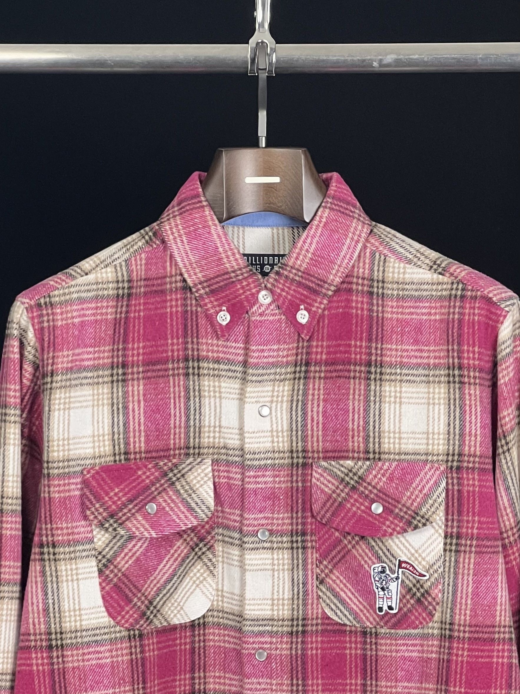 Billionaire Boys Club Brand New CHECK L/S SHIRT Astronaut Patch Size M Size US M / EU 48-50 / 2 - 2 Thumbnail