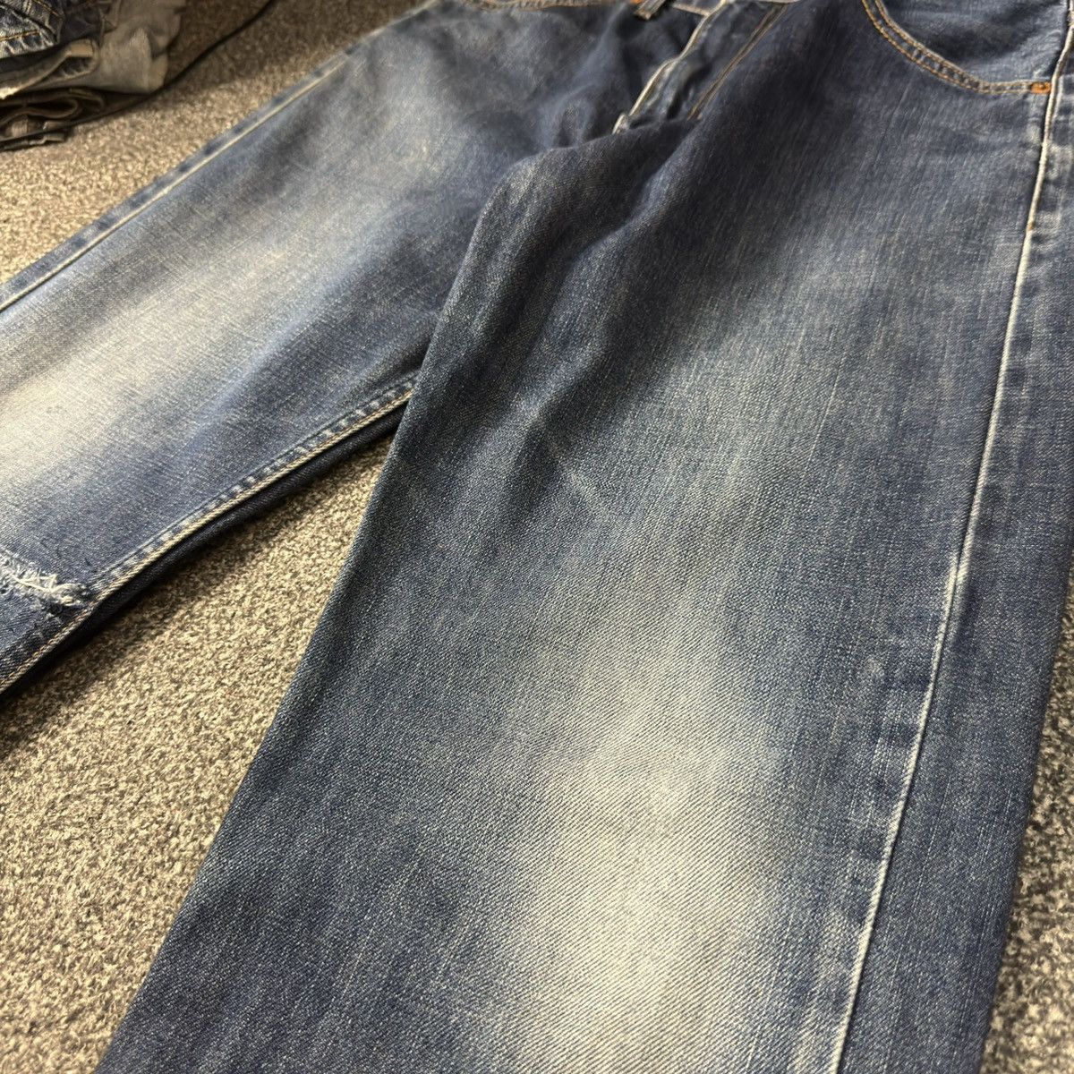 Levi's Vintage Clothing 🔥🇯🇵 Vintage 90s Levis 512 Distressed Flared Baggy Denim Jeans Size US 31 - 5 Thumbnail
