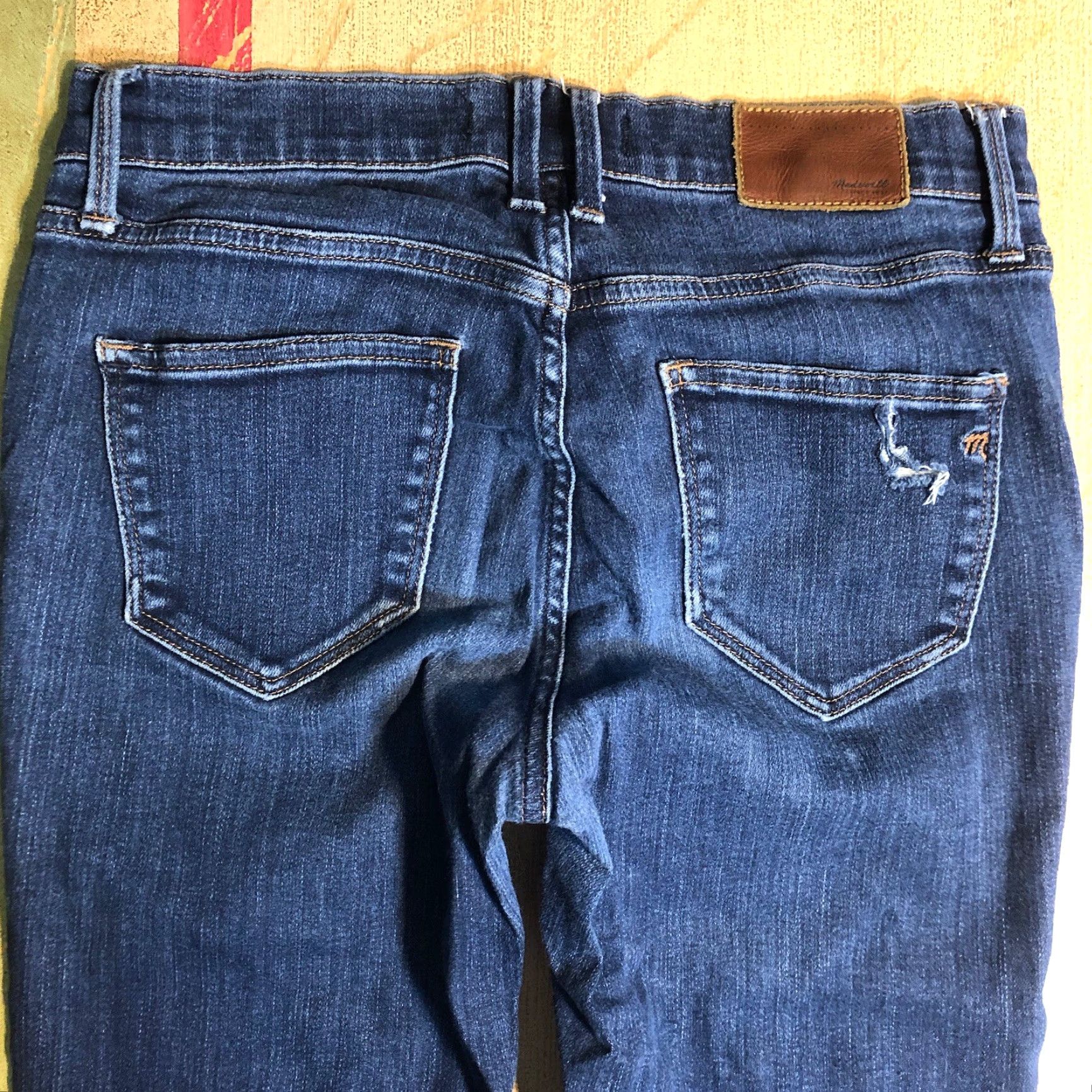 Madewell Madewell Jeans Skinny Womens 26 29 Inseam Blue Distressed Denim 5-Pocket Zip Belt Loops Slim Modern Bohemian City Classic Preppy Size 26" / US 2 / IT 38 - 4 Thumbnail