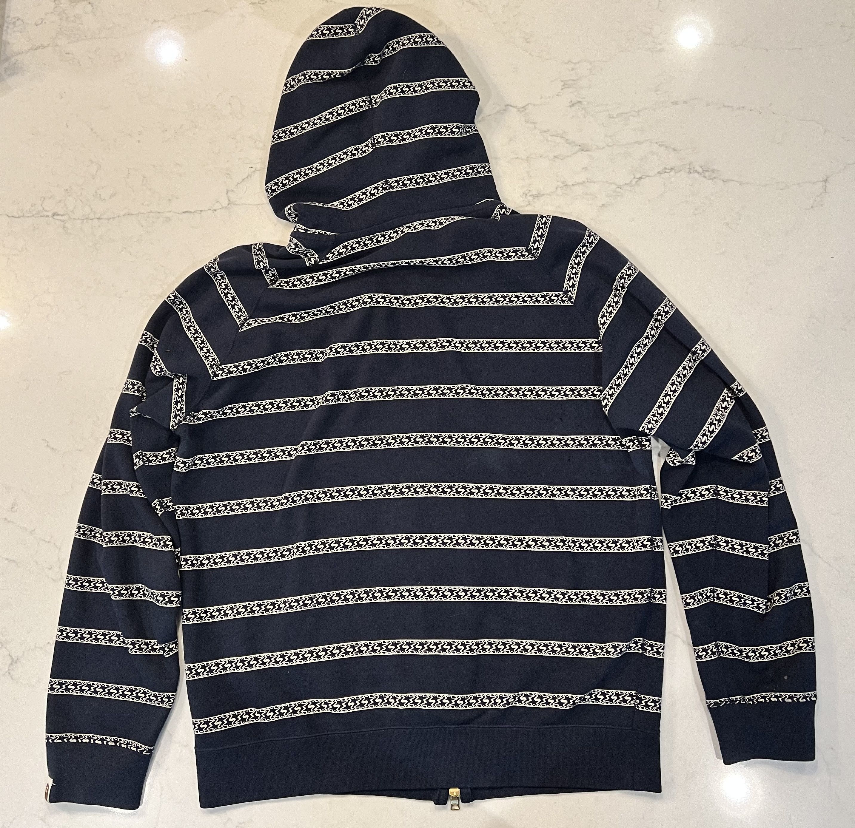 Bape Bapesta Stripe Hoodie Size US M / EU 48-50 / 2 - 2 Thumbnail