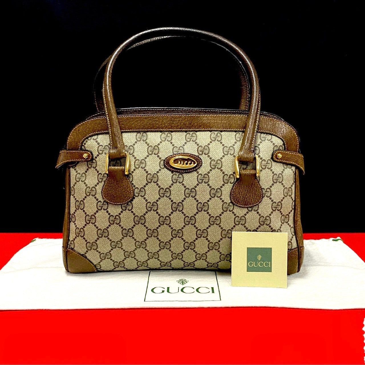 Gucci Gucci Handbag Brown PVC Size ONE SIZE - 1 Thumbnail