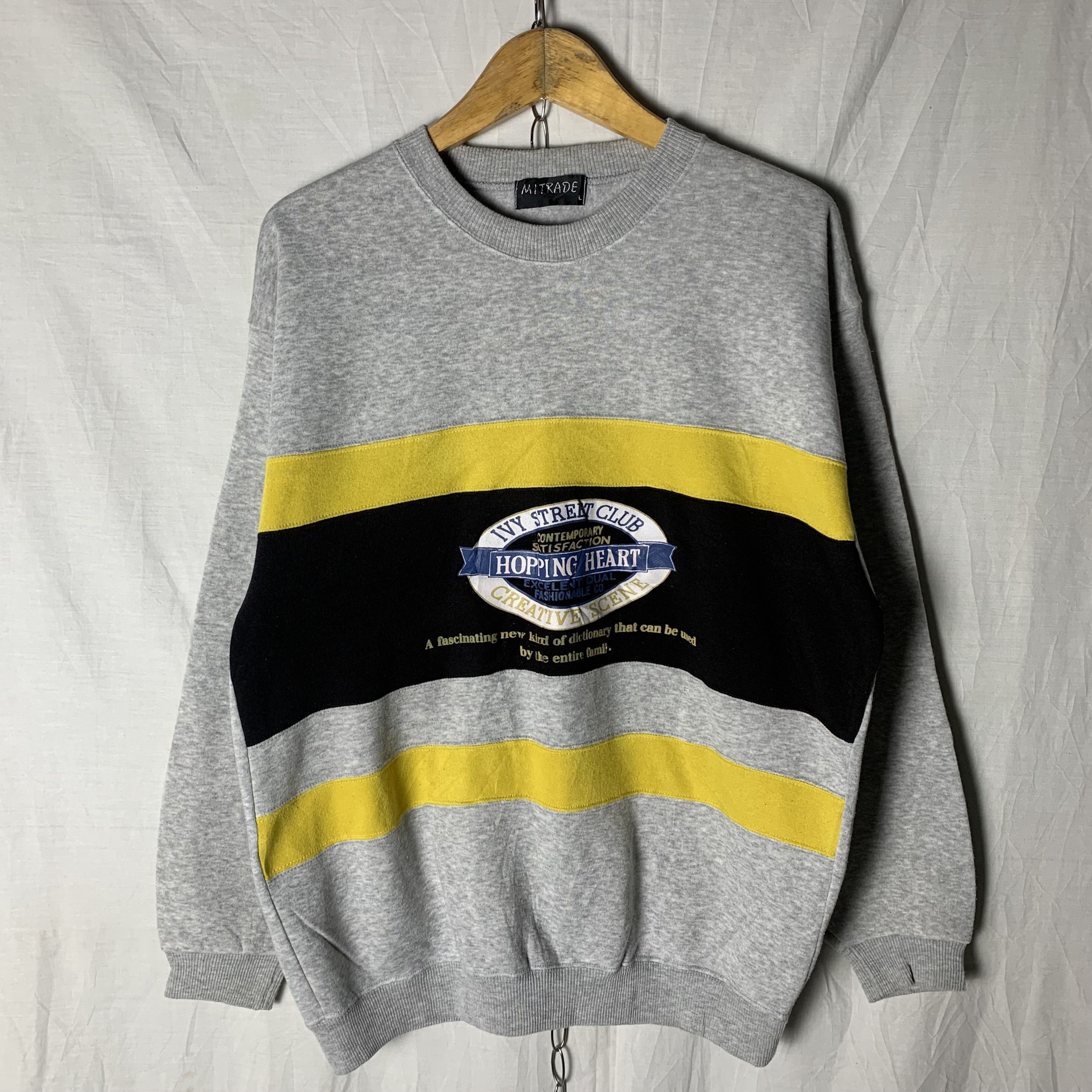 Vintage Vintage 90s Ivy Street Club Sweatshirt Crewneck Size US L / EU 52-54 / 3 - 1 Thumbnail