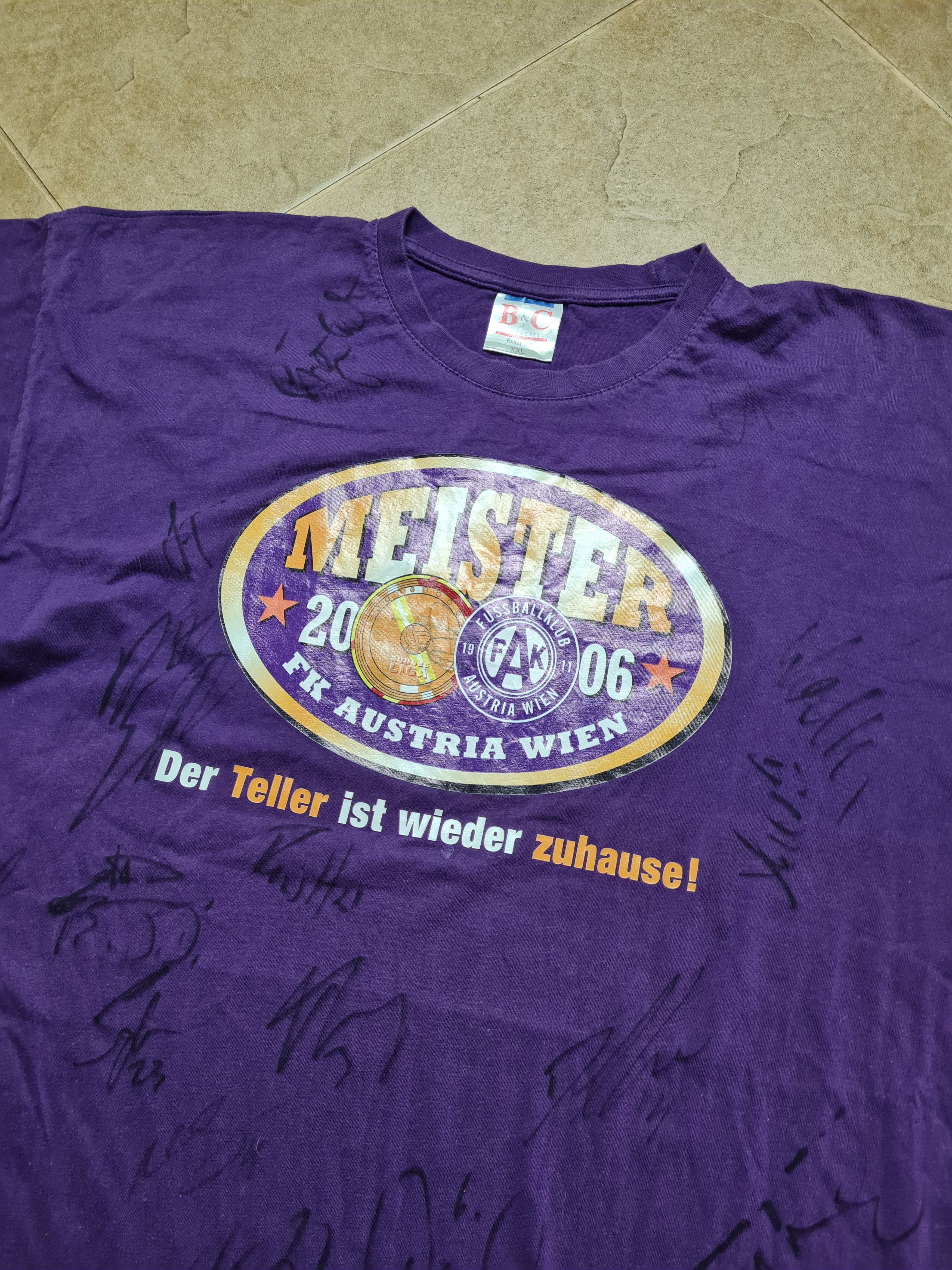 Other Vintage Jersey MEISTER 2006 FK AUSTRIA WIEN T-shirts Size US XXL / EU 58 / 5 - 9 Thumbnail