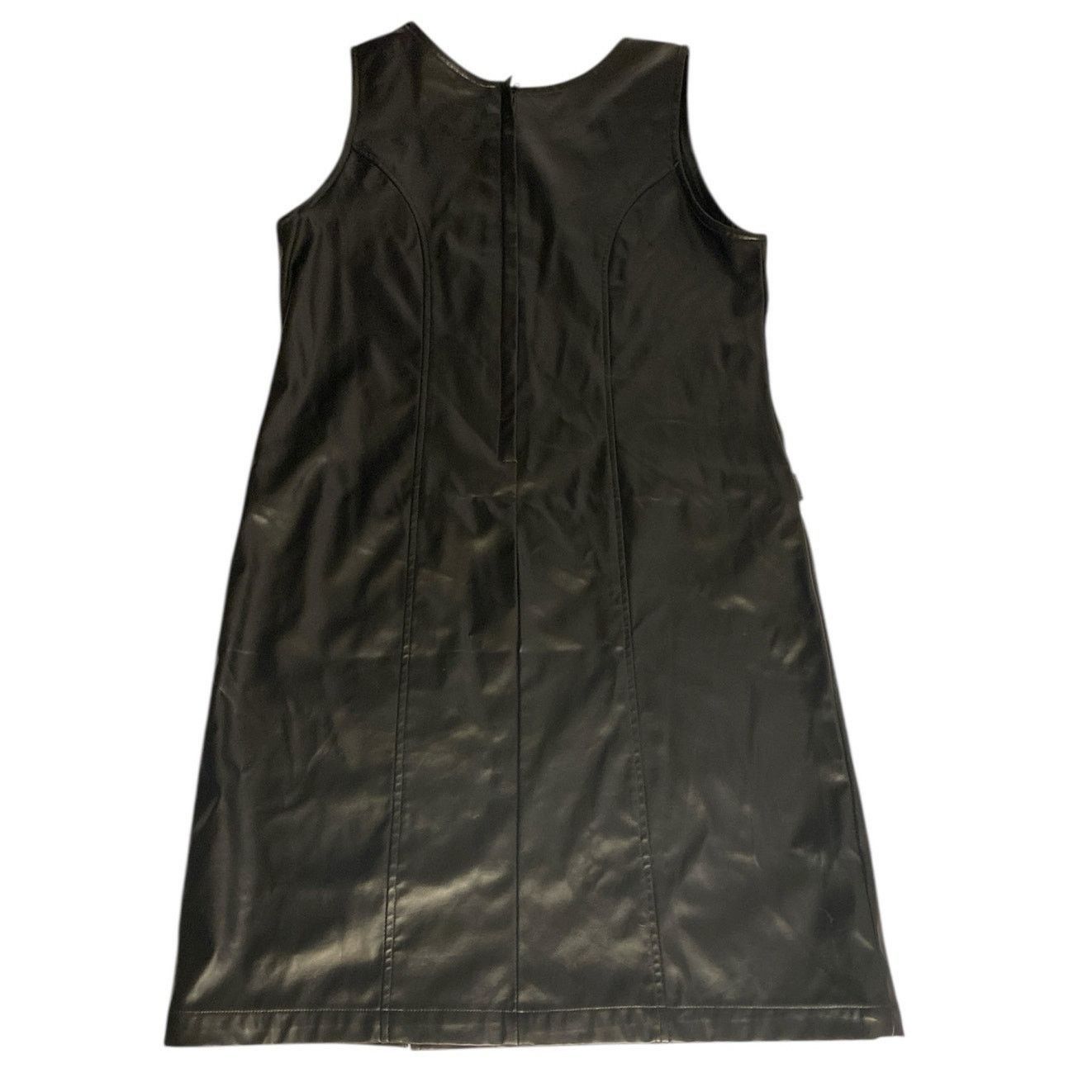 Other Y2K Faux Leather Chain Detail Mini Dress Black Size 16 Size XXL / US 16-18 / IT 52-54 - 4 Thumbnail