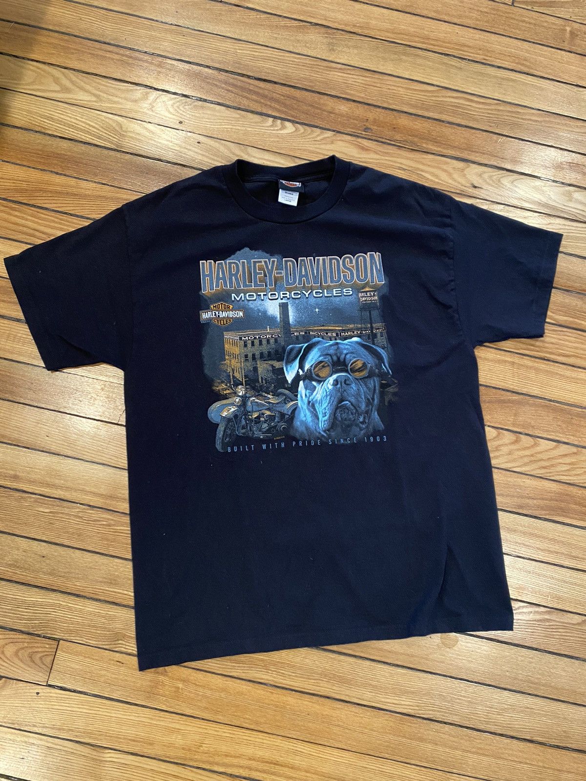 Harley Davidson Harley Davidson mens large vintage utica y2k bulldog hype Size US L / EU 52-54 / 3 - 1 Thumbnail
