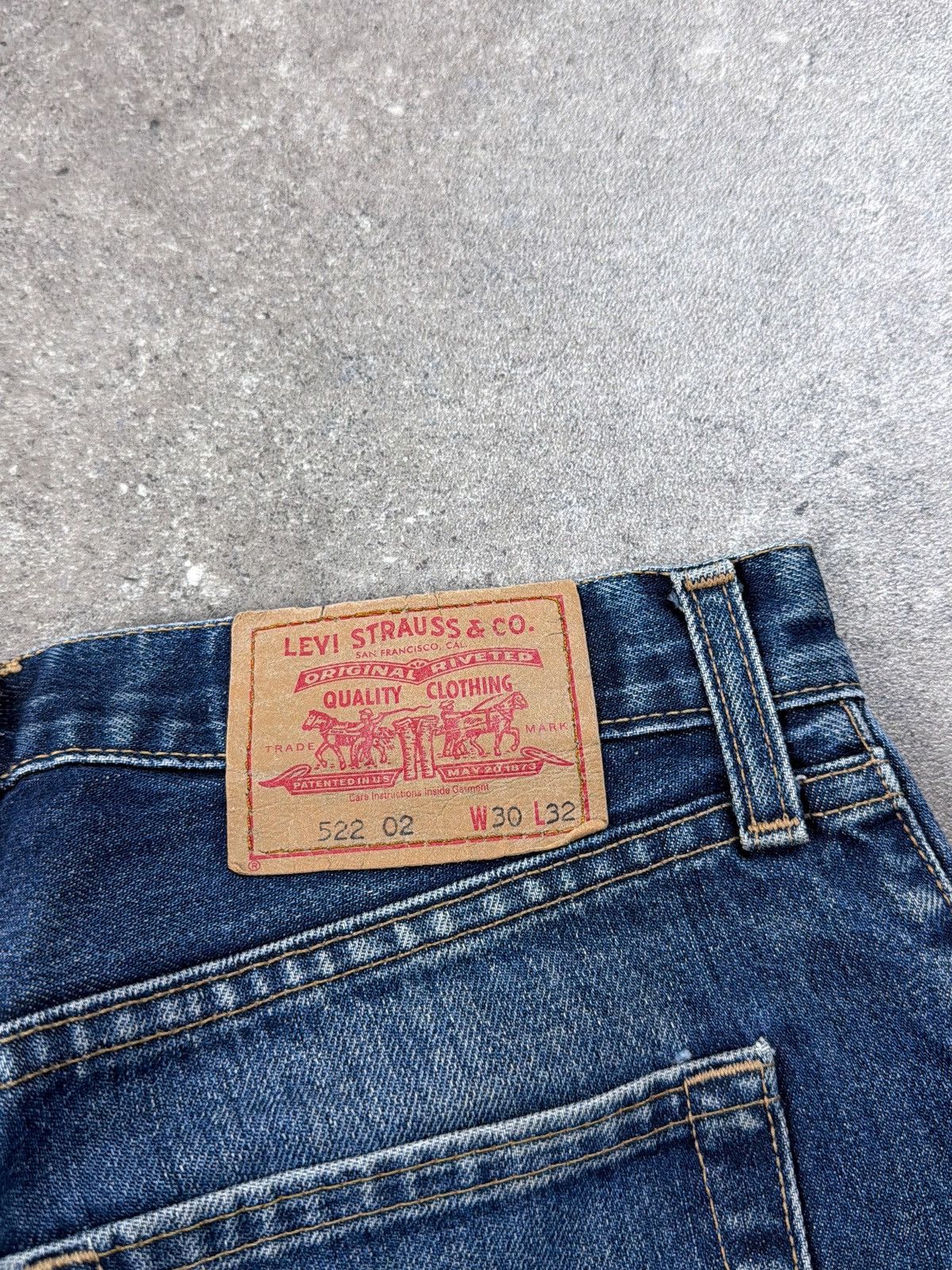 Levi's Vintage Y2K Levis 522 Denim Jeans Size US 30 / EU 46 - 3 Thumbnail