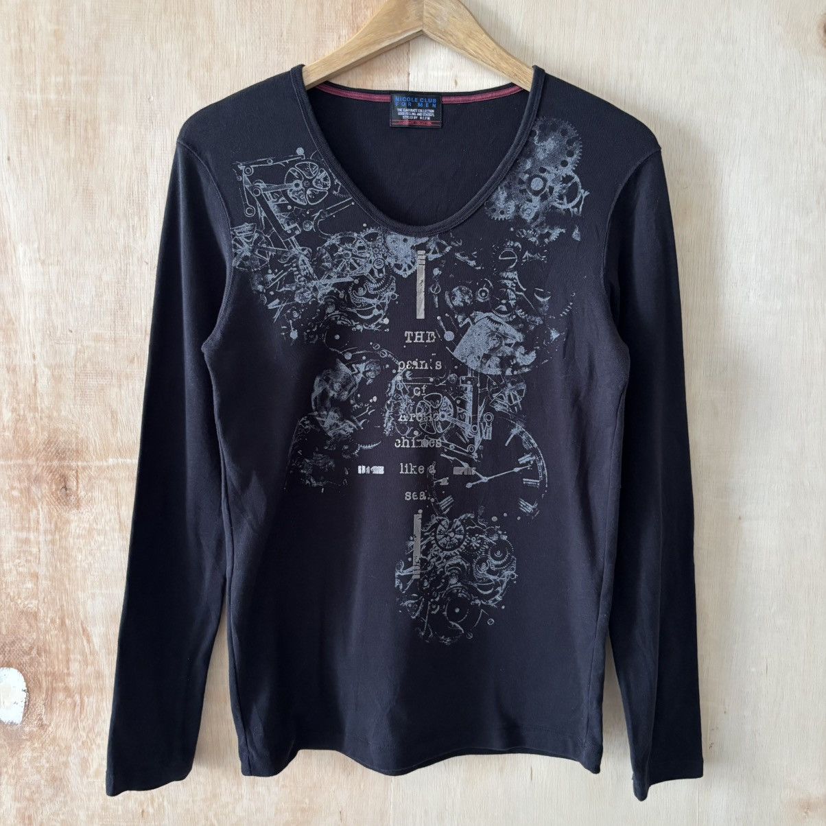 Nicole Club Y2K Emo Grunge Poem Style Nicole Club For Men Long 