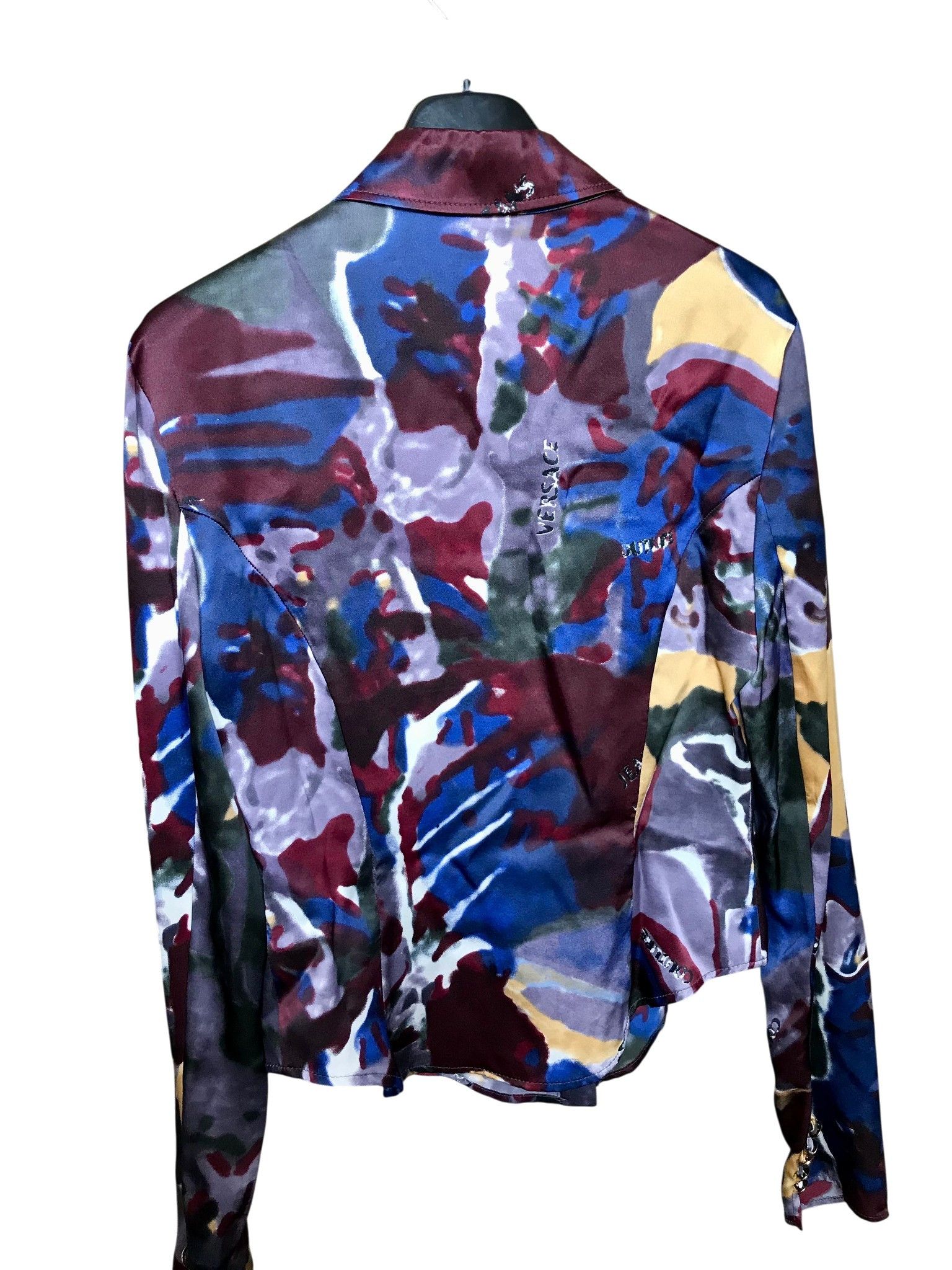 Versace Jeans Couture Versace Jeans Couture Silk Embroidered Shirt M Size M / US 6-8 / IT 42-44 - 2 Thumbnail