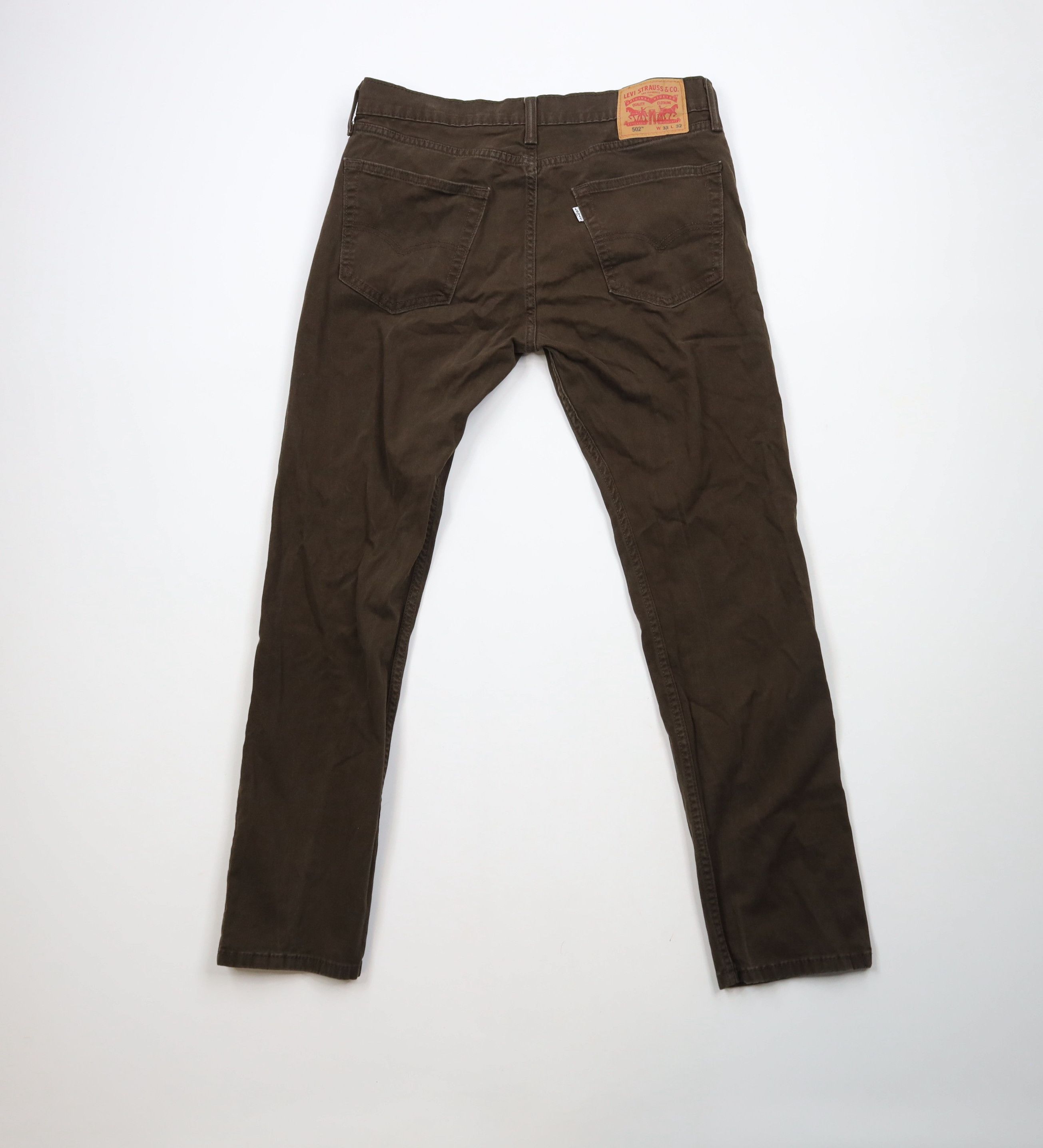 Levi's × Vintage Vintage Y2K Levis 502 Slim Fit Tapered Leg Jeans Dark Brown Size US 33 - 10 Thumbnail