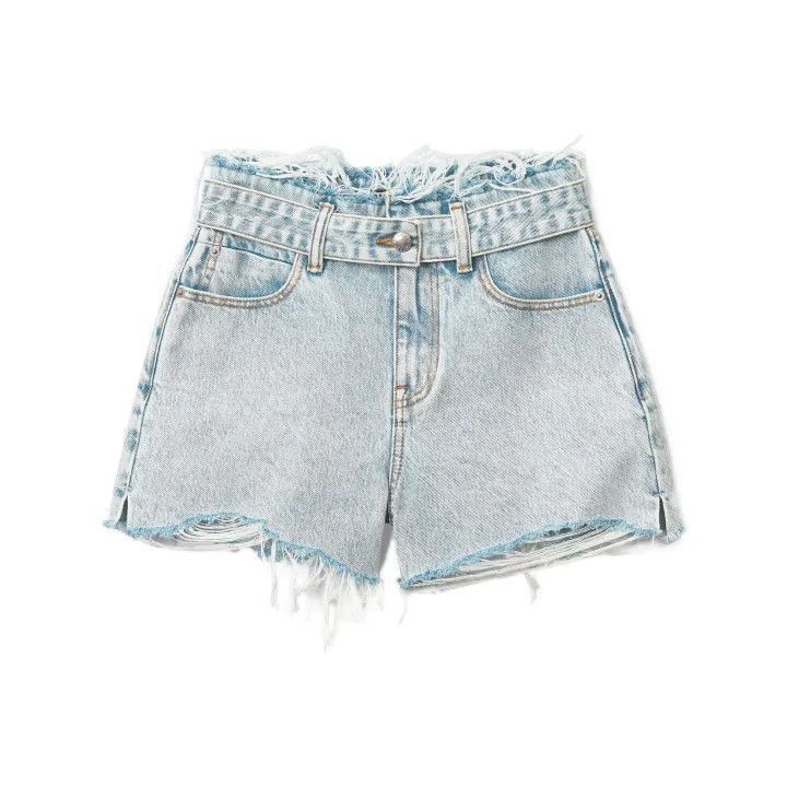 Alexander Wang Alexander Wang SS22 Distressed Denim Shorts - Size 25" / US 0 / IT 36 - 1 Thumbnail