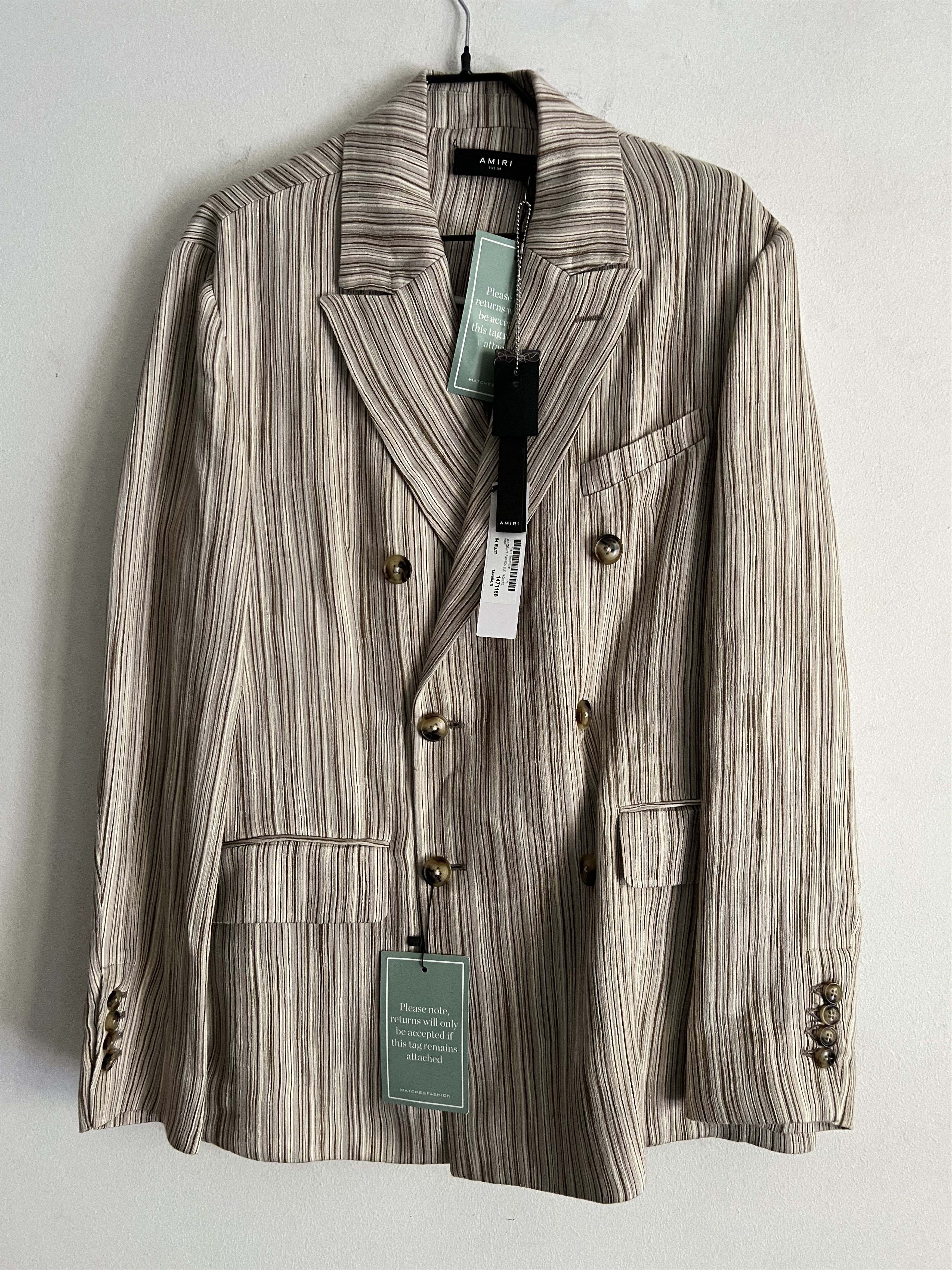 Amiri Stripped Suite or Single Size 44R - 8 Thumbnail
