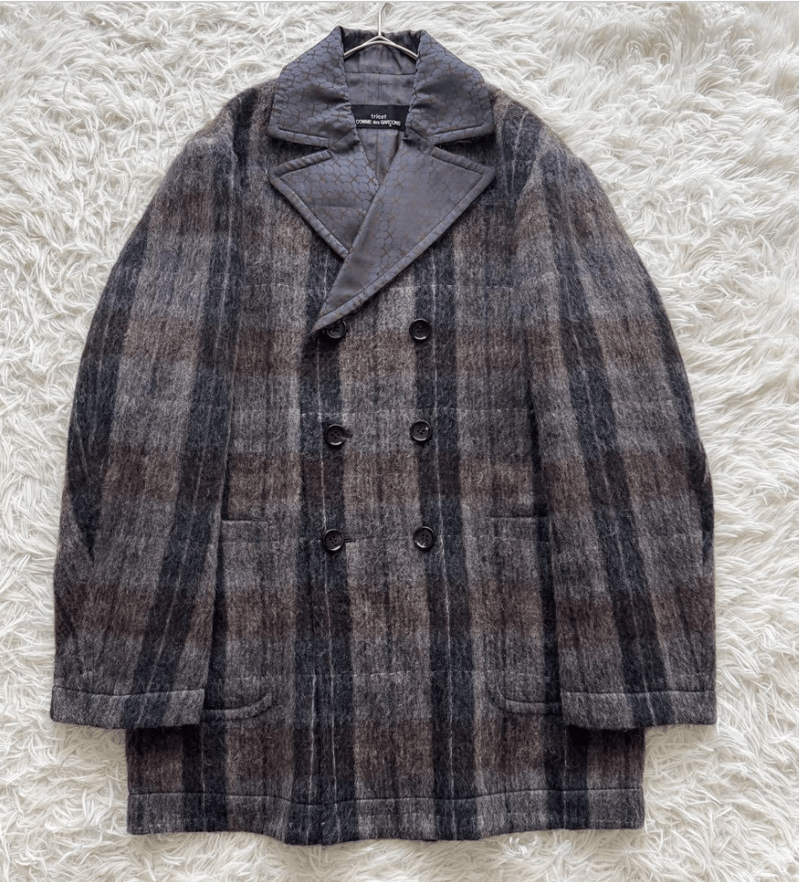 Comme des Garcons Homme Comme des Garcons Homme Tweed Loose Fit Jacket Size US M / EU 48-50 / 2 - 1 Thumbnail