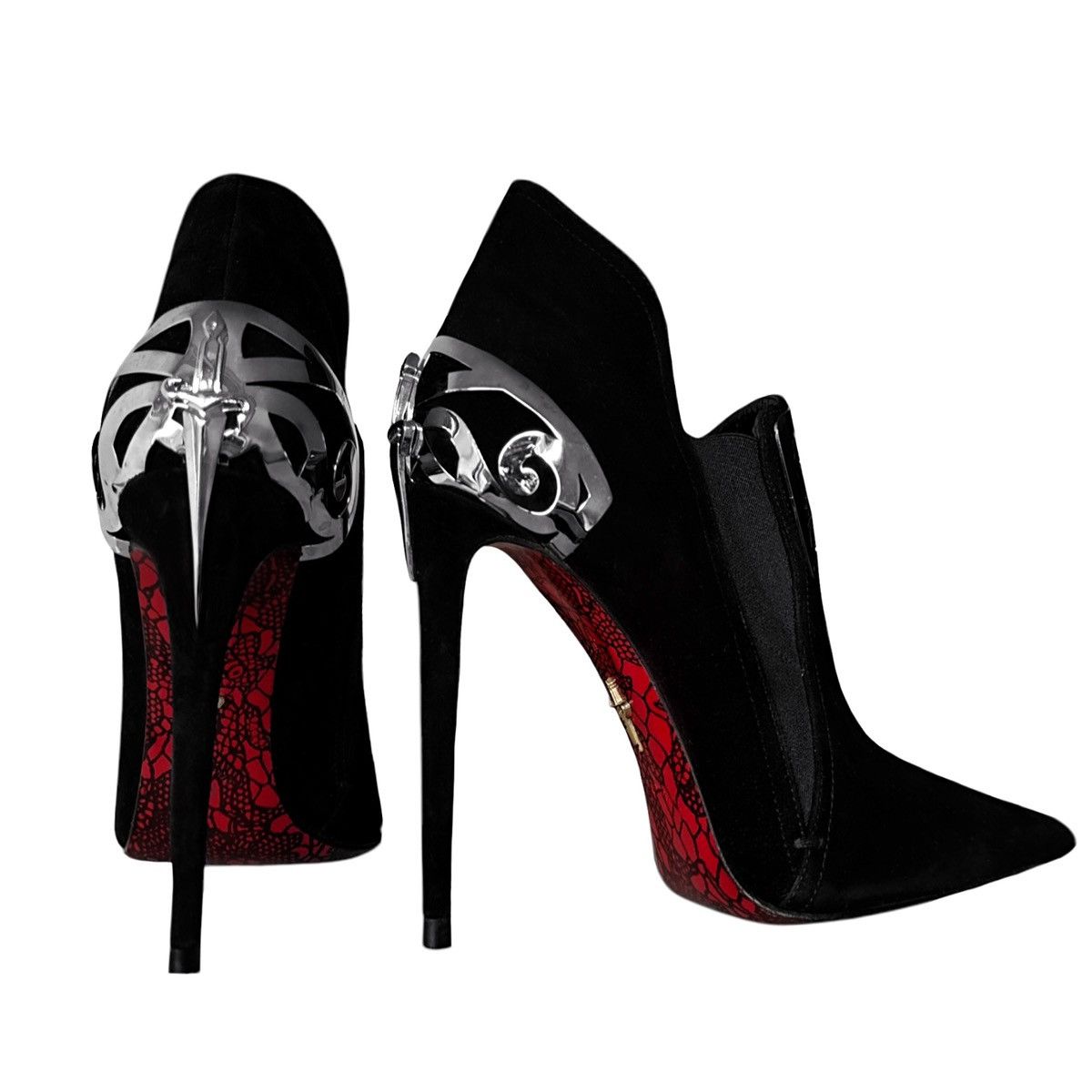 Cesare Paciotti Stiletto Double Dagger Heels