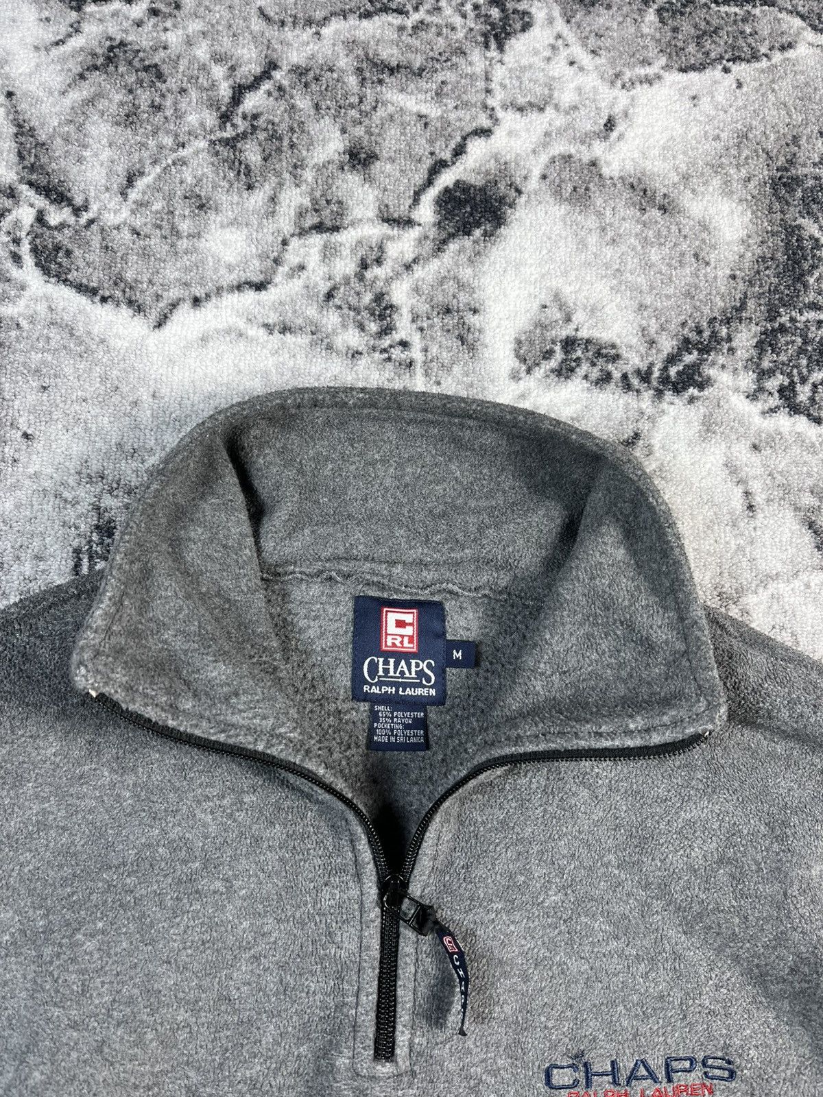 Polo Ralph Lauren Chaps Ralph Lauren Grey Quarter Zip Fleece Jacket Pullover Size US M / EU 48-50 / 2 - 5 Thumbnail