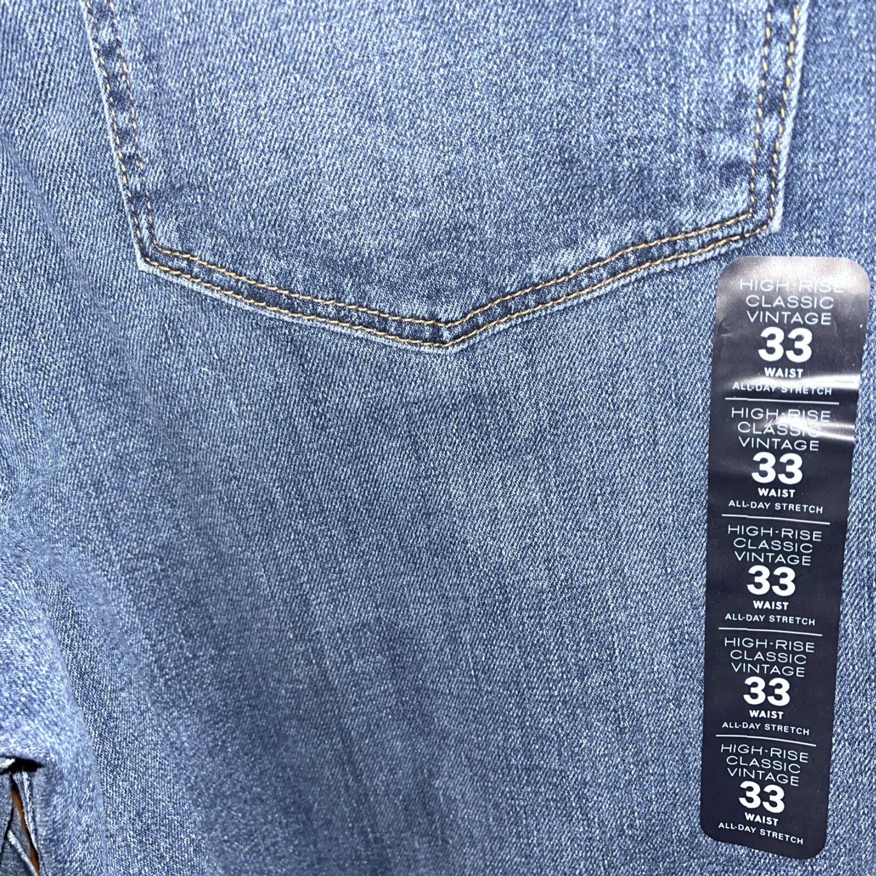 J.Crew J.Crew High Rise Classic Jeans Womens 33x27.5 Blue Stretch 14" Rise Denim Regular Size 24" / US 00 / IT 34 - 6 Thumbnail