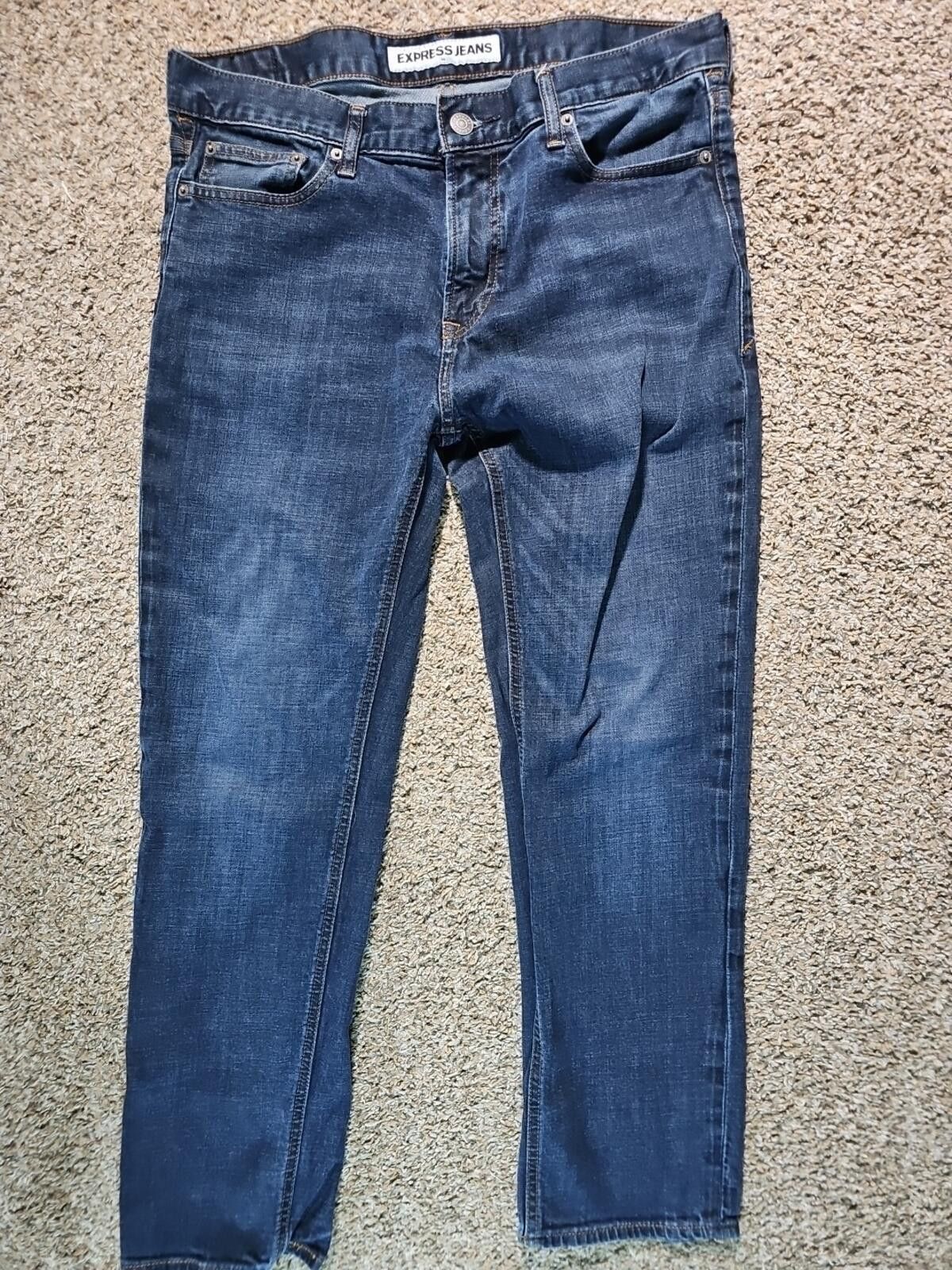 Express Express Jeans 36x30 Rocco Slim Fit Straight Leg Jeans Size US 36 / EU 52 - 1 Thumbnail