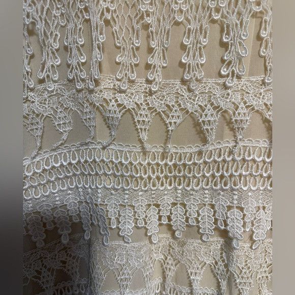 Dress the Population Dress The Population Cream Lace Fringe Shift Dress – Size XS Size XS / US 0-2 / IT 36-38 - 3 Thumbnail