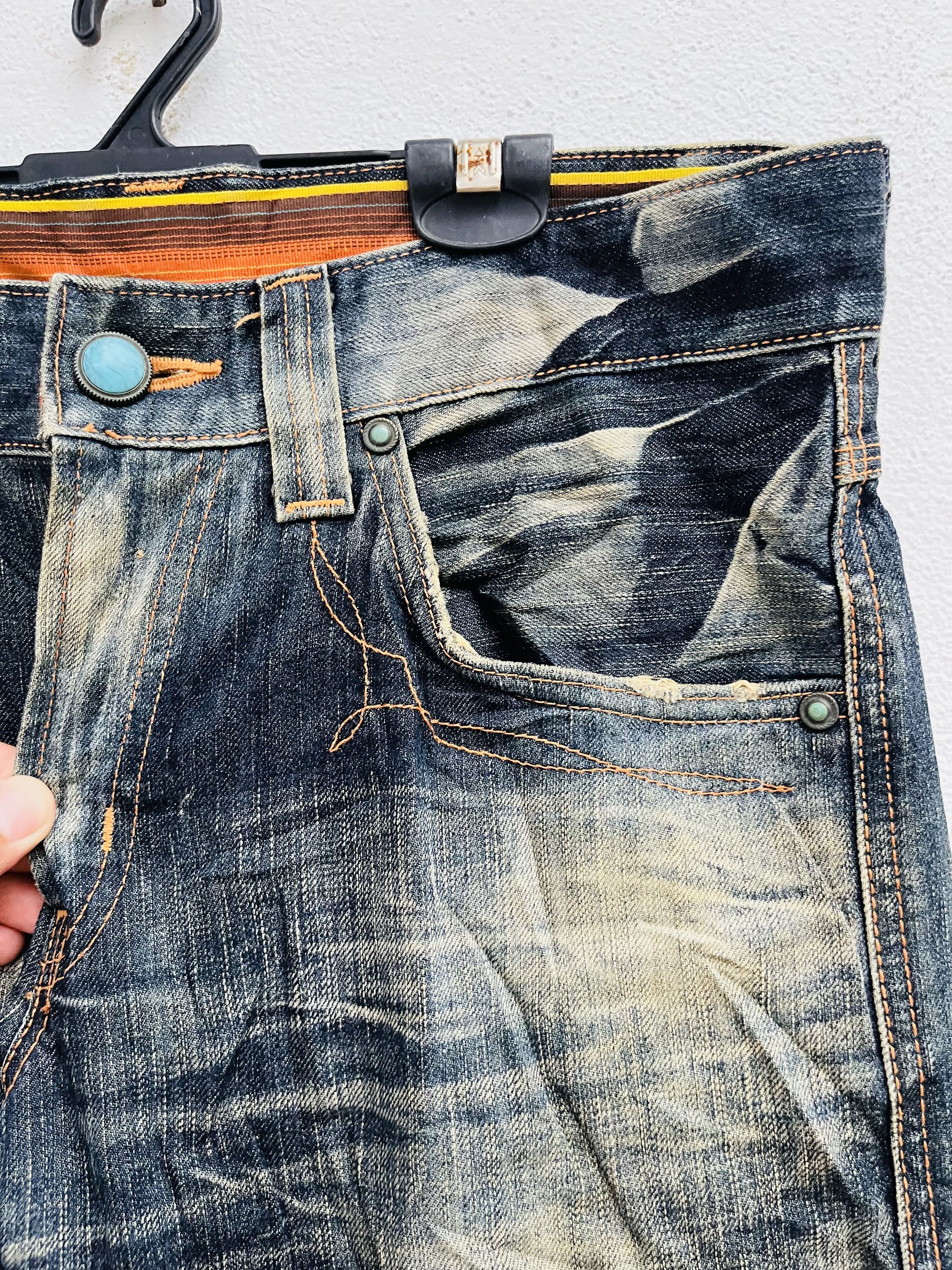 Japanese Brand × Wrangler Vintage Edwin Exclusive XV Japanese Distressed Fashion Style Size US 32 / EU 48 - 6 Thumbnail