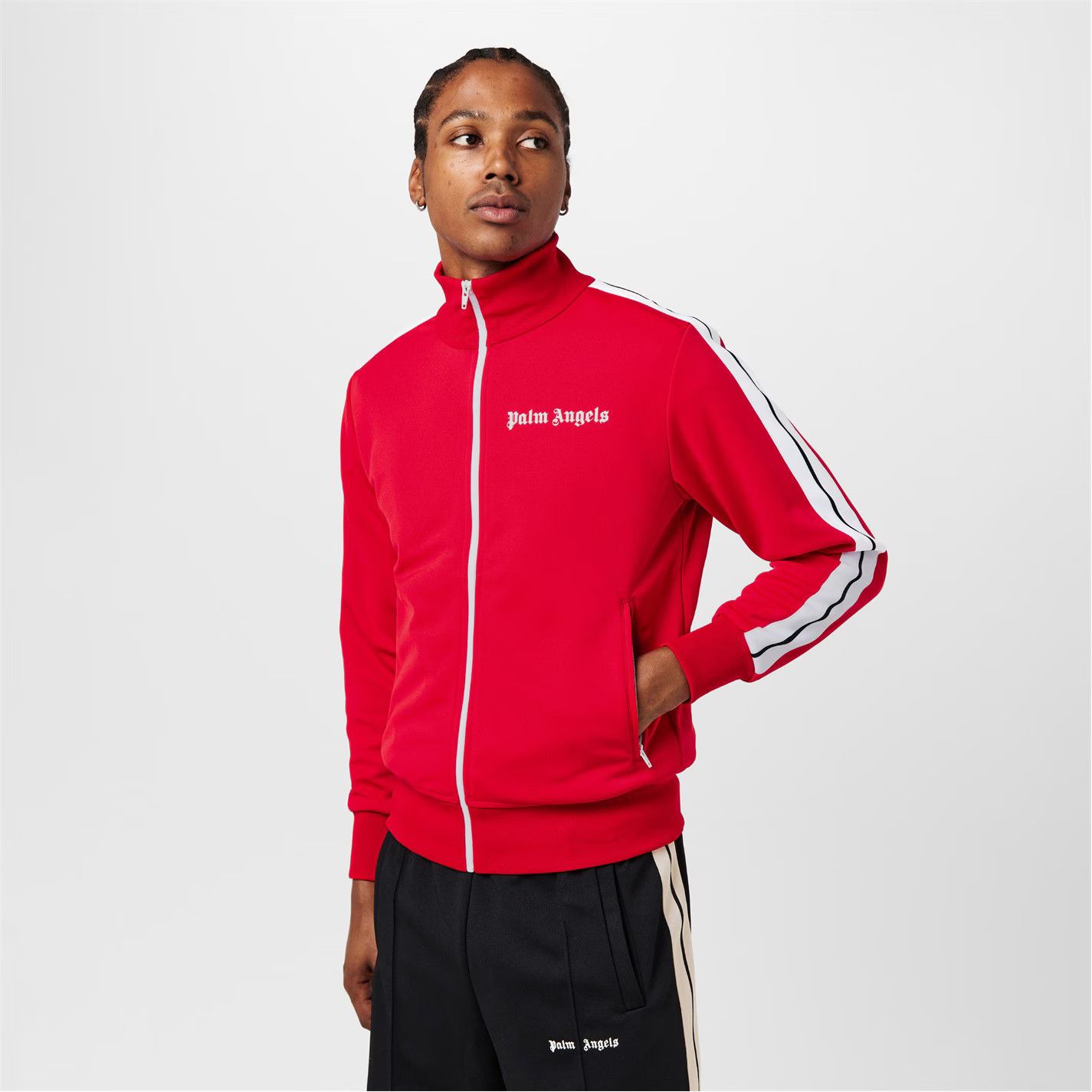 Palm Angels o1g2r1mq0426 Classic Tracksuit Jacket in Red Size US XS / EU 42 / 0 - 3 Thumbnail