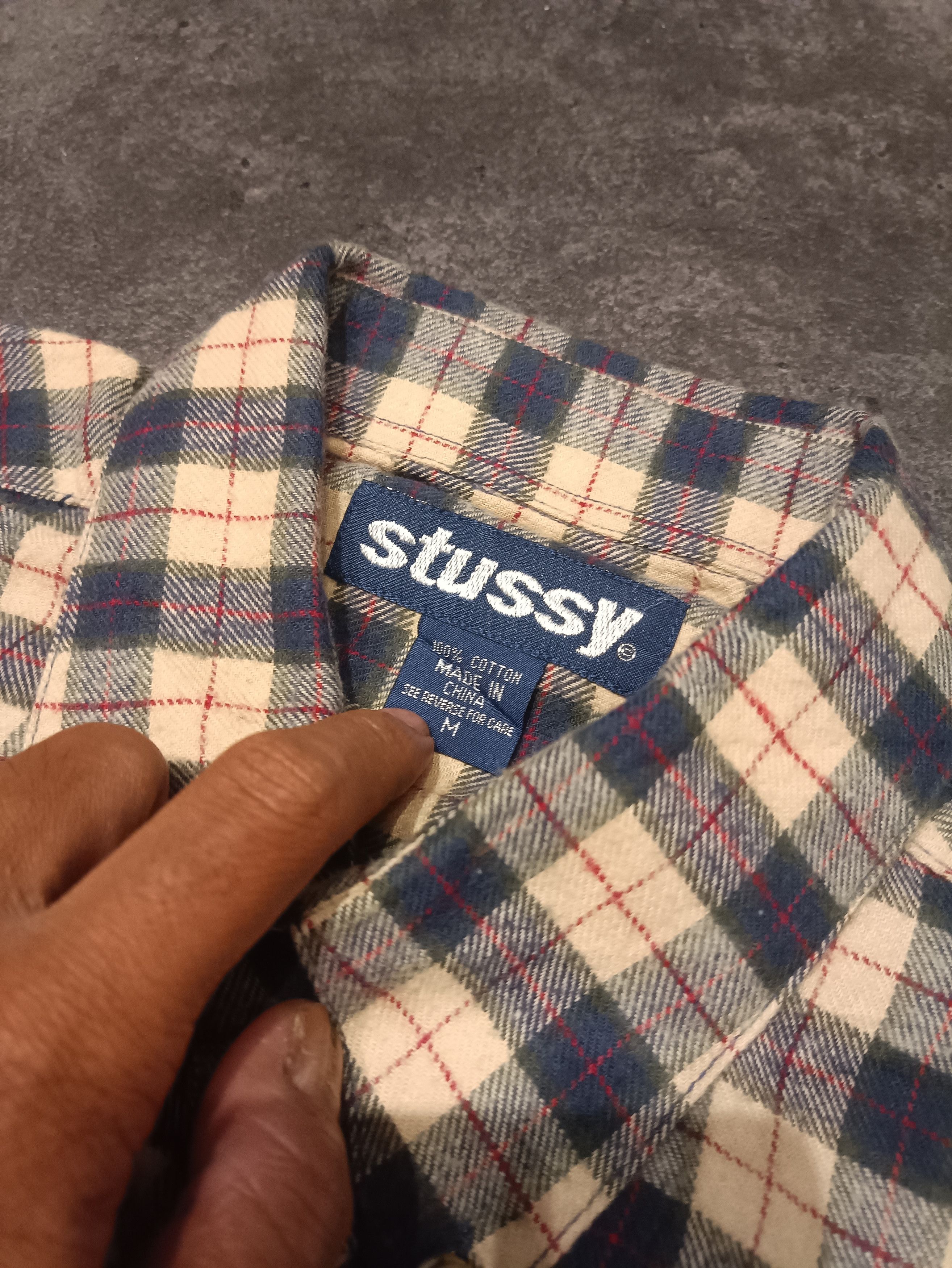 Stussy × Vintage stussy flanel shirt Size US M / EU 48-50 / 2 - 3 Thumbnail