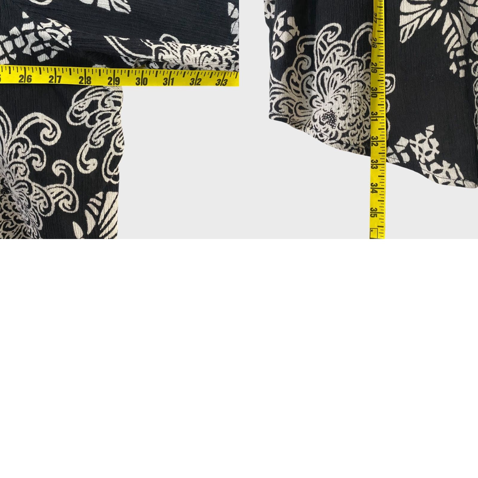 Vintage VINTAGE Roaman's Floral Print Cotton Blouse Women's 2X Short Sleeve Button-Up Boho Casual Fall Spring Summer Size XXL / US 16-18 / IT 52-54 - 8 Thumbnail