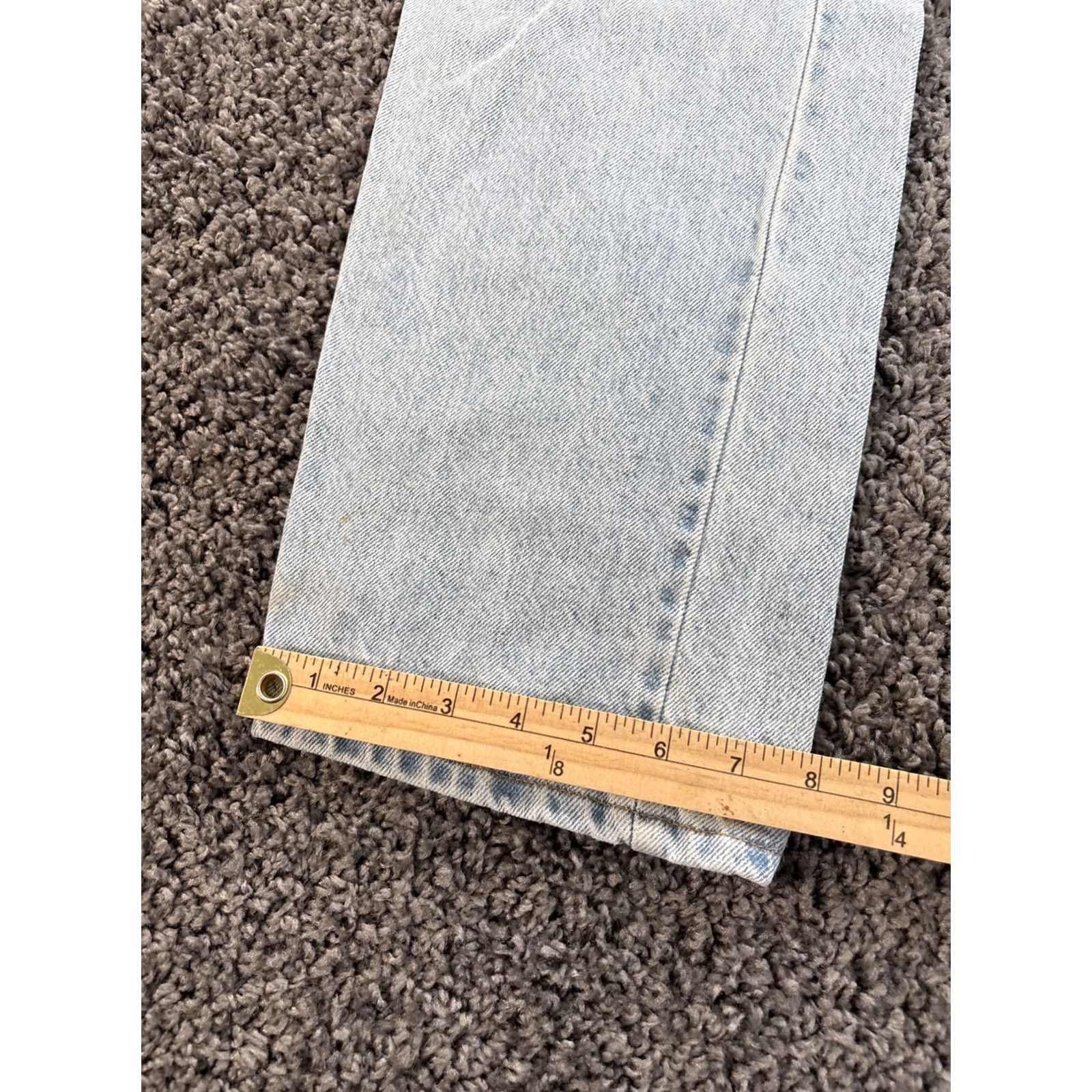 Levi's VINTAGE Levi's 550 Jeans Mens 36x30 Relaxed Tapered Denim Blue 90s Orange Tab Distressed 5-Pocket Mens Jeans Size US 36 / EU 52 - 3 Thumbnail