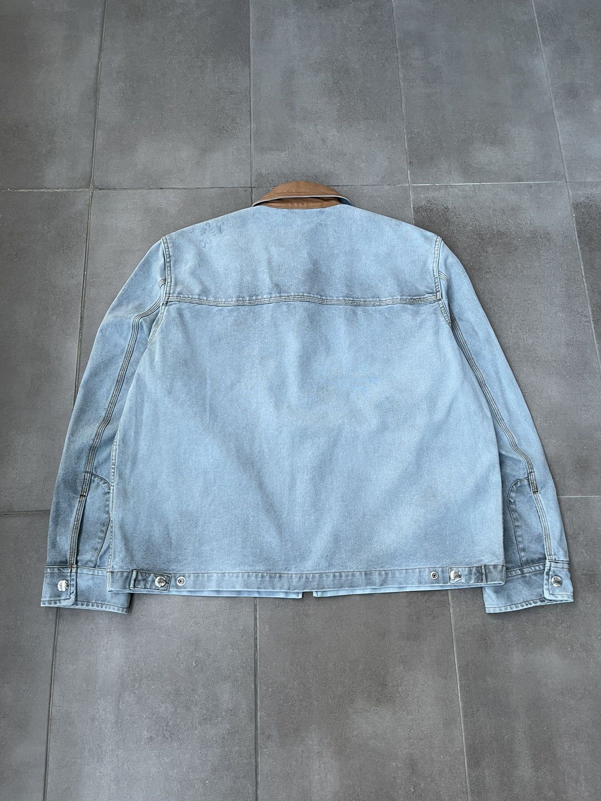 Diesel !DS! SS23 Diesel J-Chart Treated Canvas Indigo Denim Jacket Size US M / EU 48-50 / 2 - 14 Thumbnail